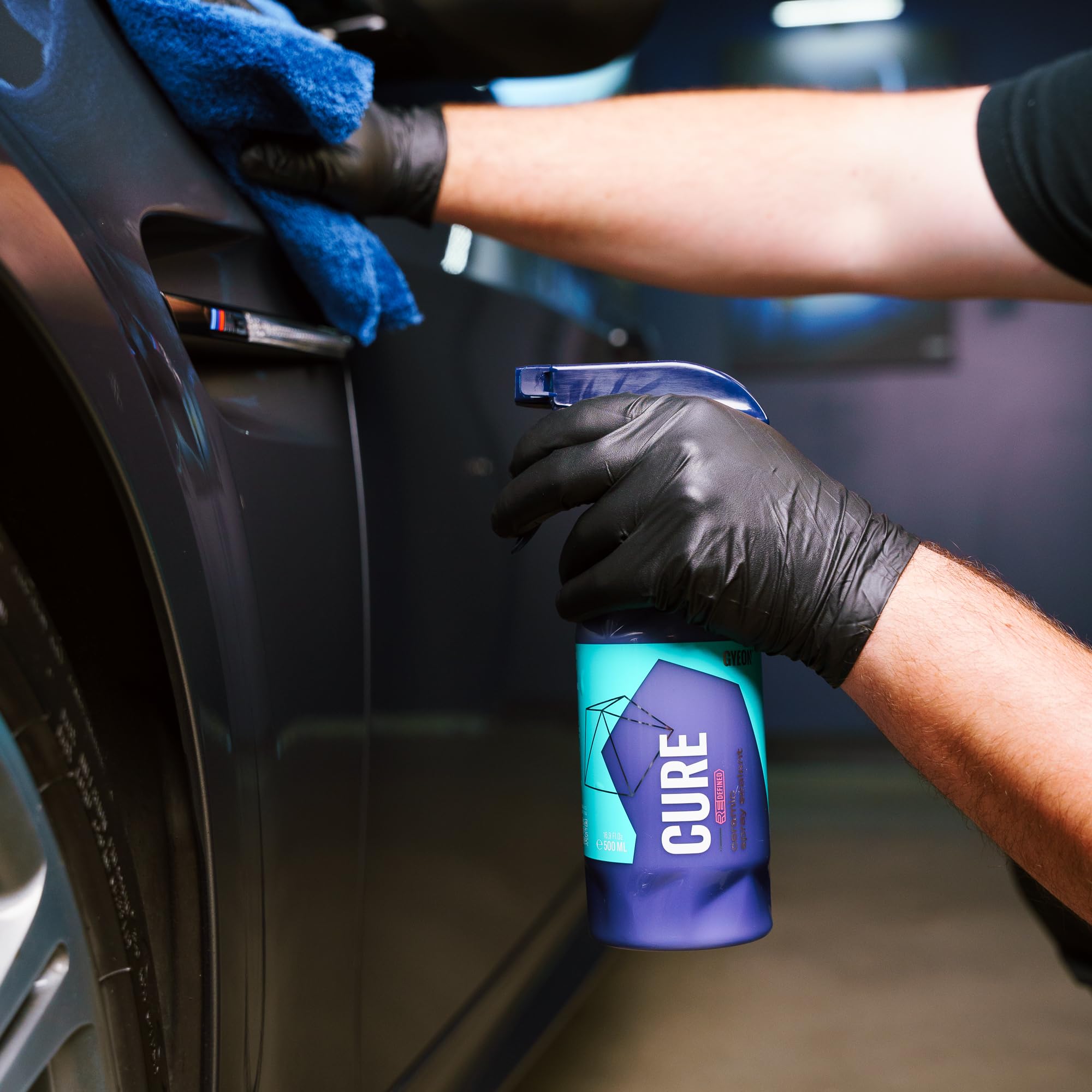 Gyeon Cure Redefined 500 Ml - Hydrophobic Ceramic Spray Sealant - Add Gloss, Slickness, Water Beading, And Silica Protection Imm