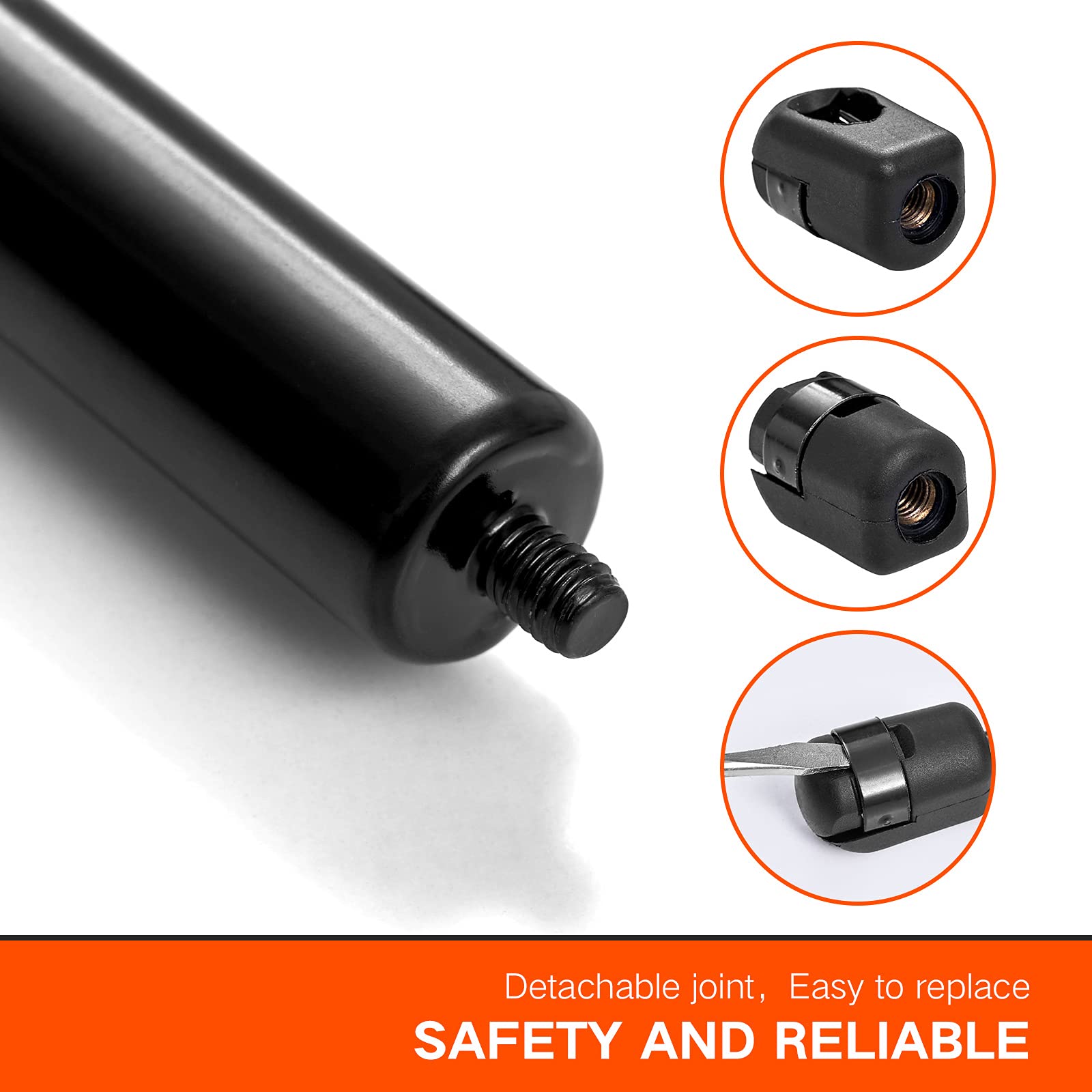 C16-03795 12 Inch 24 Lbs Gas Strut Shocks Lift For Leer Pickup Truck Camper Shell Rear Side Window Tool Box Lid Canopy Door Support, 12 Gas Spring By Pamagoo 2 Pack