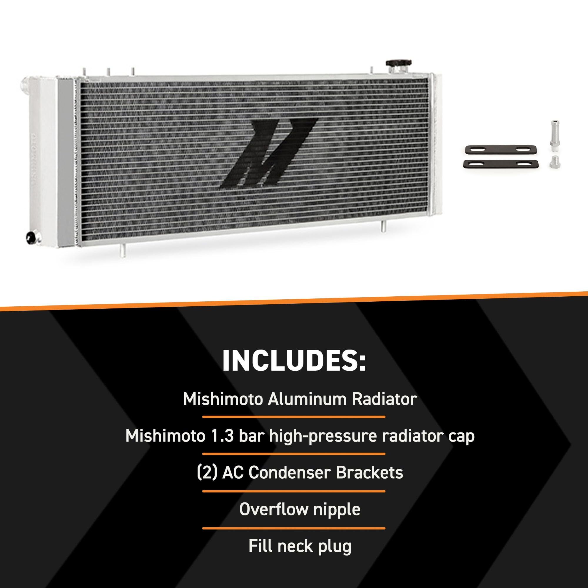 Mishimoto MMRAD-XJ-89 Performance Aluminum Radiator, Compatible with Jeep Grand Cherokee XJ, 1989-2001