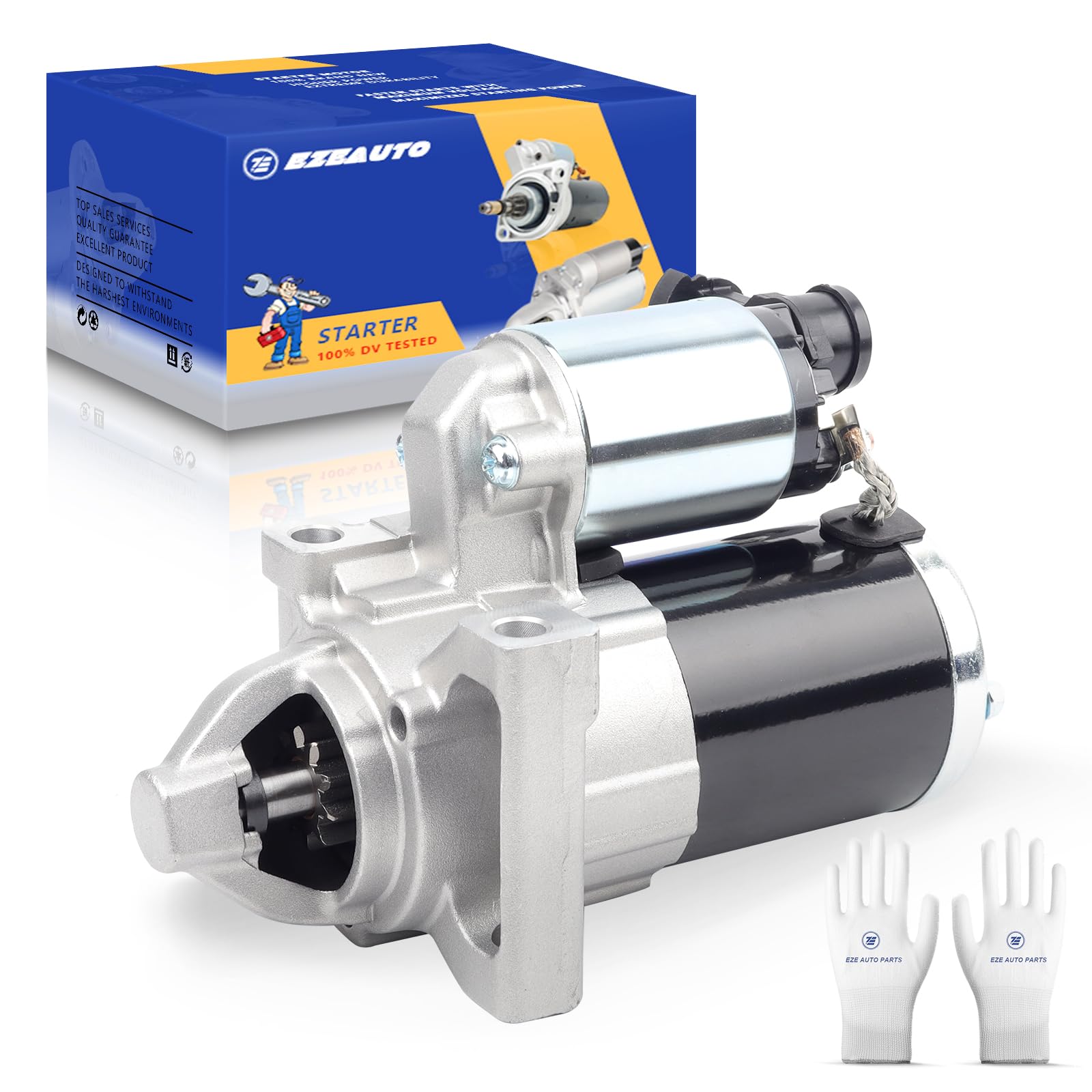 Ezexpreze 10910 New Starter for 14-18 Chevy Silverado 1500 Suburban Tahoe, Cadillac Escalade 6.2L 2015-2016, GMC Sierra 1500 V6 