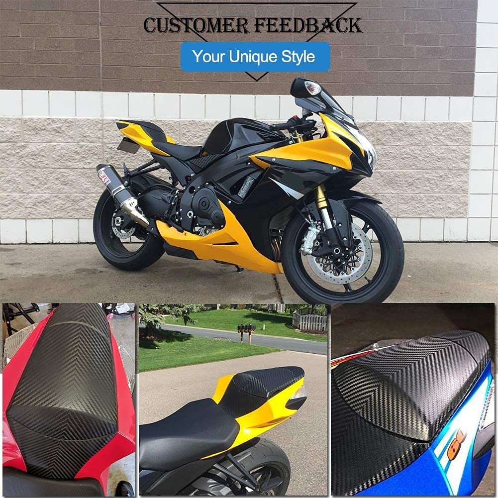 Motorcycle Carbon Pattern Rear Passenger Pillion Solo Fairing Tail Cover Rear Seat Cowl for Su.zuki GSXR600 GSXR750 GSXR GSX-R 6