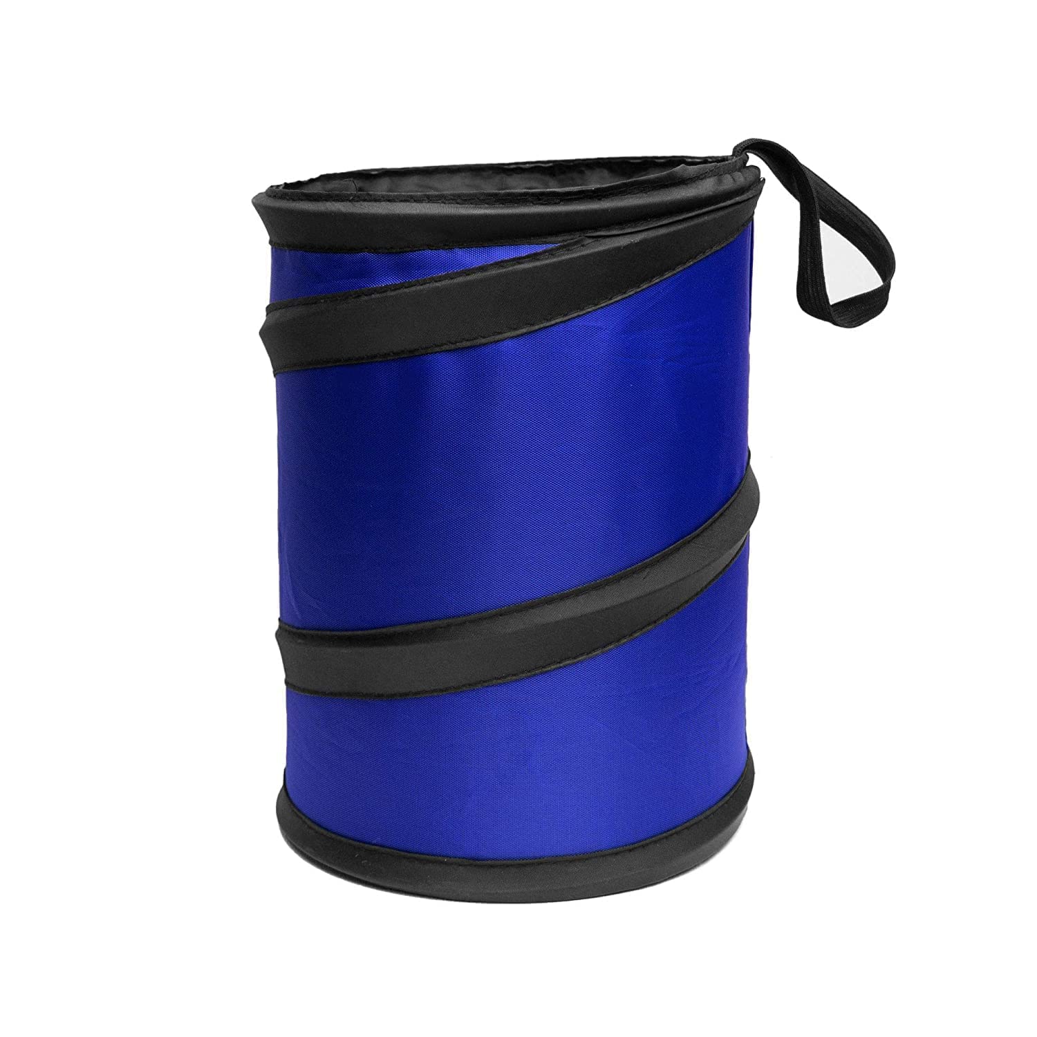 Fh Group Automotive Waterproof Portable Collapsible Small Trash Can Garbage Container Fits Most Cars, Suvs, And Trucks Blue