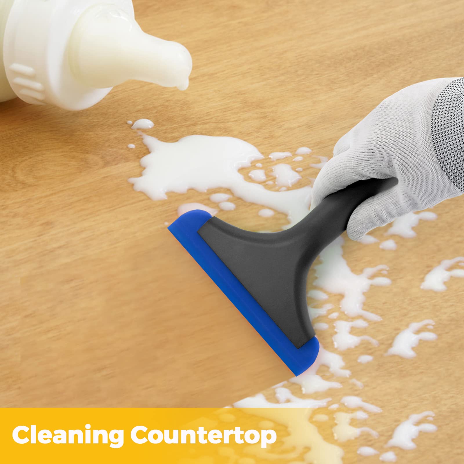 Gomake Small Silicone Squeegee Window Shower Squeegee Tool,Auto Water Blade For Car Windshield, Window, Mirror, Glass Door,Bathr