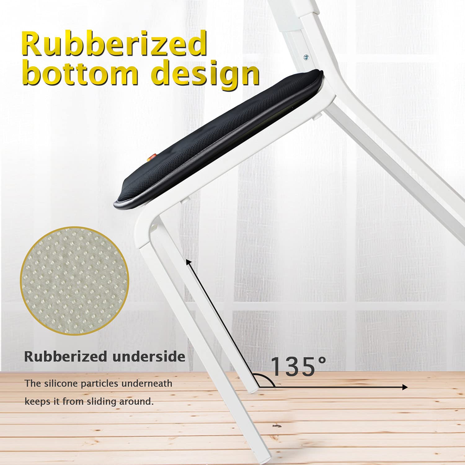 RaoRanDang Memory Foam Car Seat Cushion, Thin Design, Black, 20x18.5x1.2 Inches, Comfortable Support for Drivers and Passengers