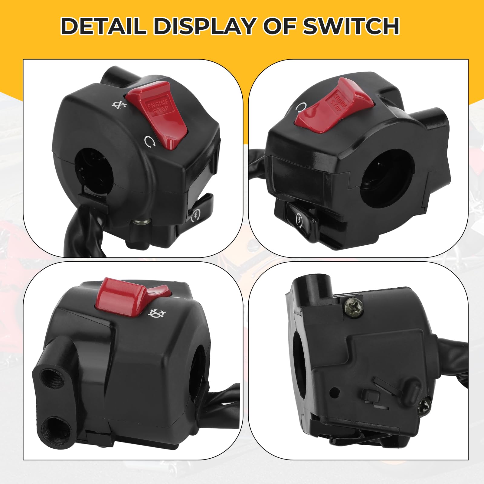 Compatible With Honda Cbr600Rr Start Stop Kill Switch Right Hand Control Switch 2003 2004 2005 2006 35130-Mee-642 35130-Mee-641 35130-Mee-640