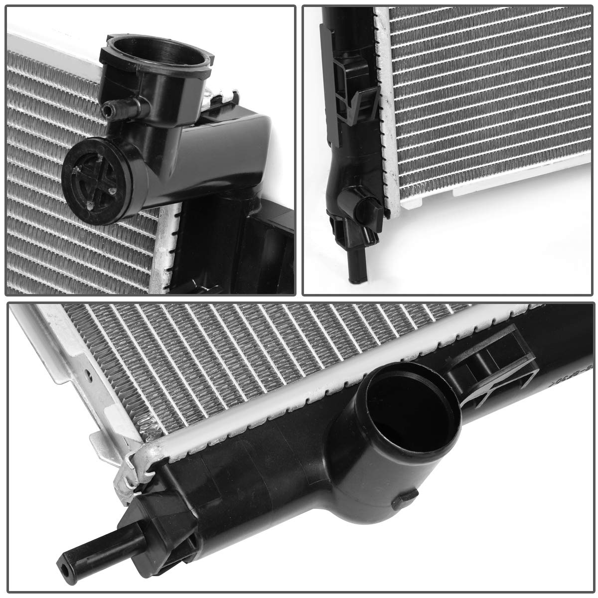 Dna Motoring Oem-Ra-13071 1-Row Aluminum Cooling Radiator Compatible With 08-13 Liberty At/Mt, 23-1/8'' W X 19-13/16'' H X 1'' D