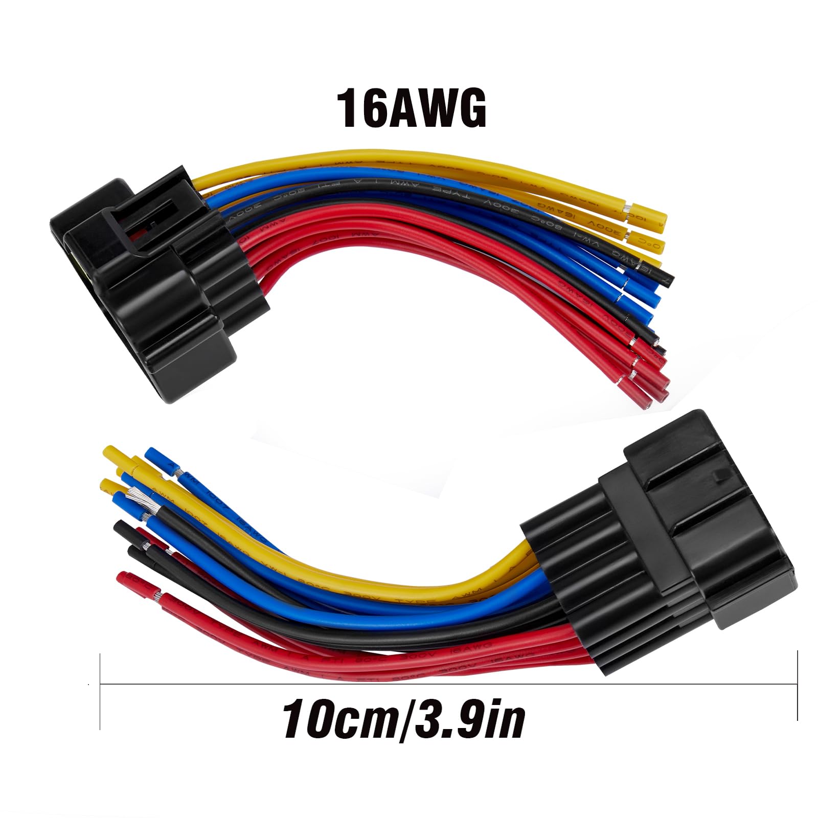 Zhofonet 16 Pin Waterproof Connector,Waterproof Electrical Car Auto Wire Connector,16Awg Male Female Quick Disconnect Wire Conne