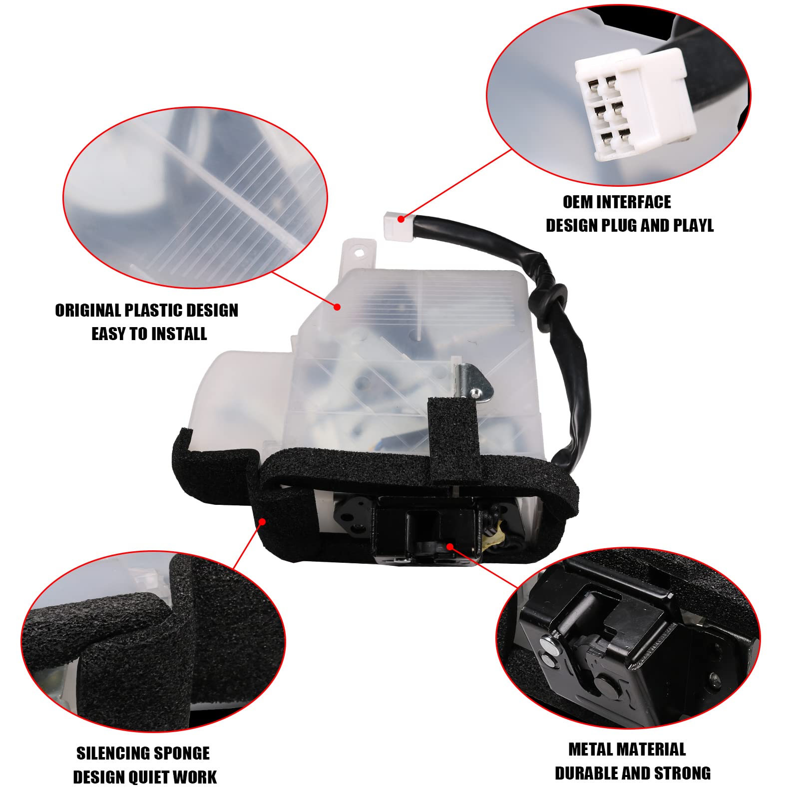 Dicmic Rear Gate Hatch Latch Tailgate Lock Actuator Motor Compatible With 2003-2009 Toyota 4Runner 4.0L 4.7L Replace# 69110-35060, 69110-35062, 69110-35090