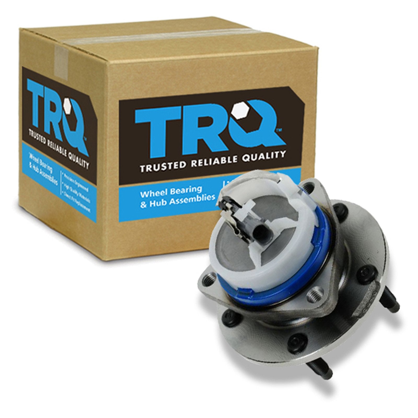 Trq Front Left Right Wheel Hub Bearing Assembly Driver Passenger Side Compatible With 2004-2008 Cadillac Xlr 1997-2008 Chevrolet