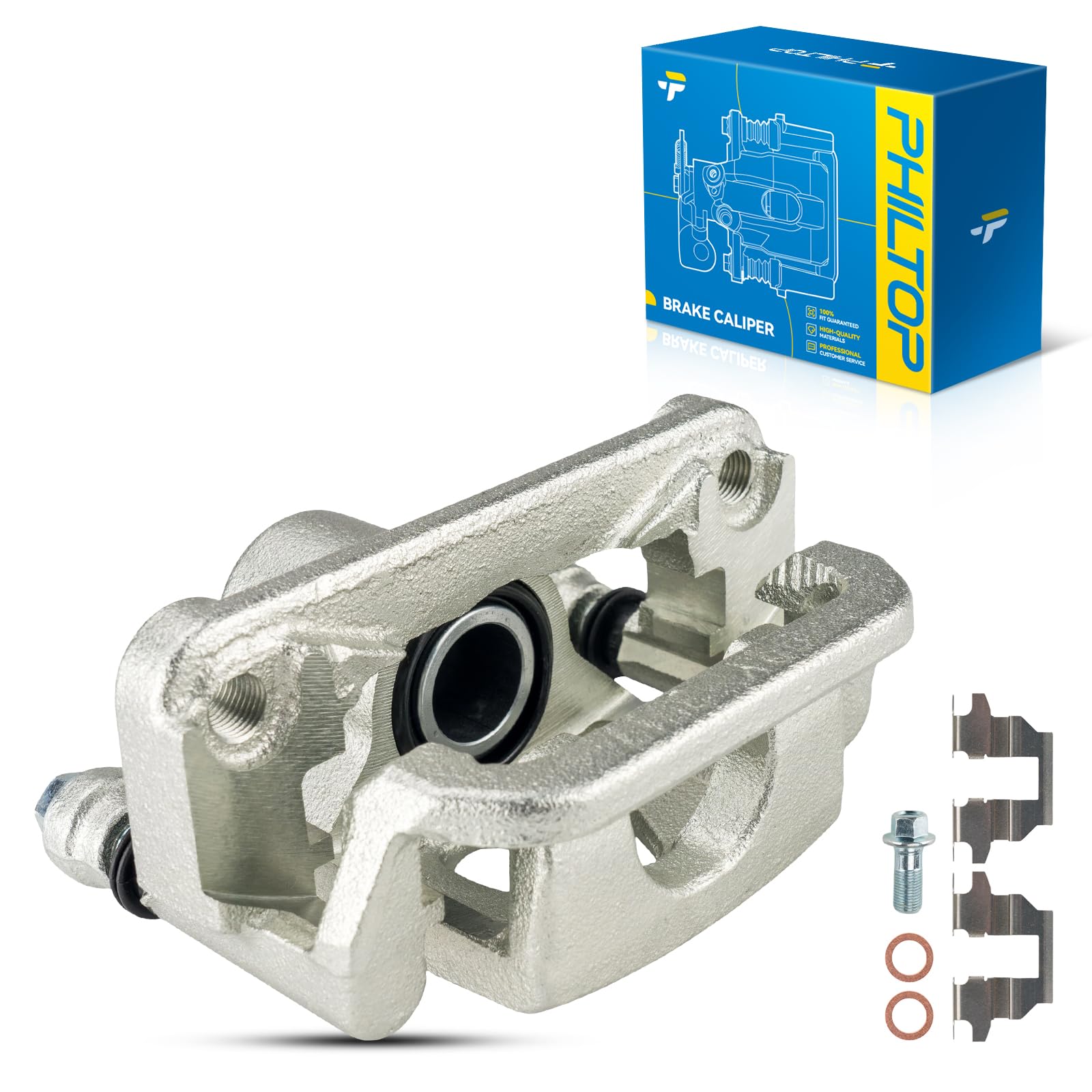 Philtop 19B2675 Rear Left Disc Brake Caliper Assembly Replacement For 2003-2008 Honda Pilot, 2001-2006 Acura Mdx, 19B2675, 19-B2