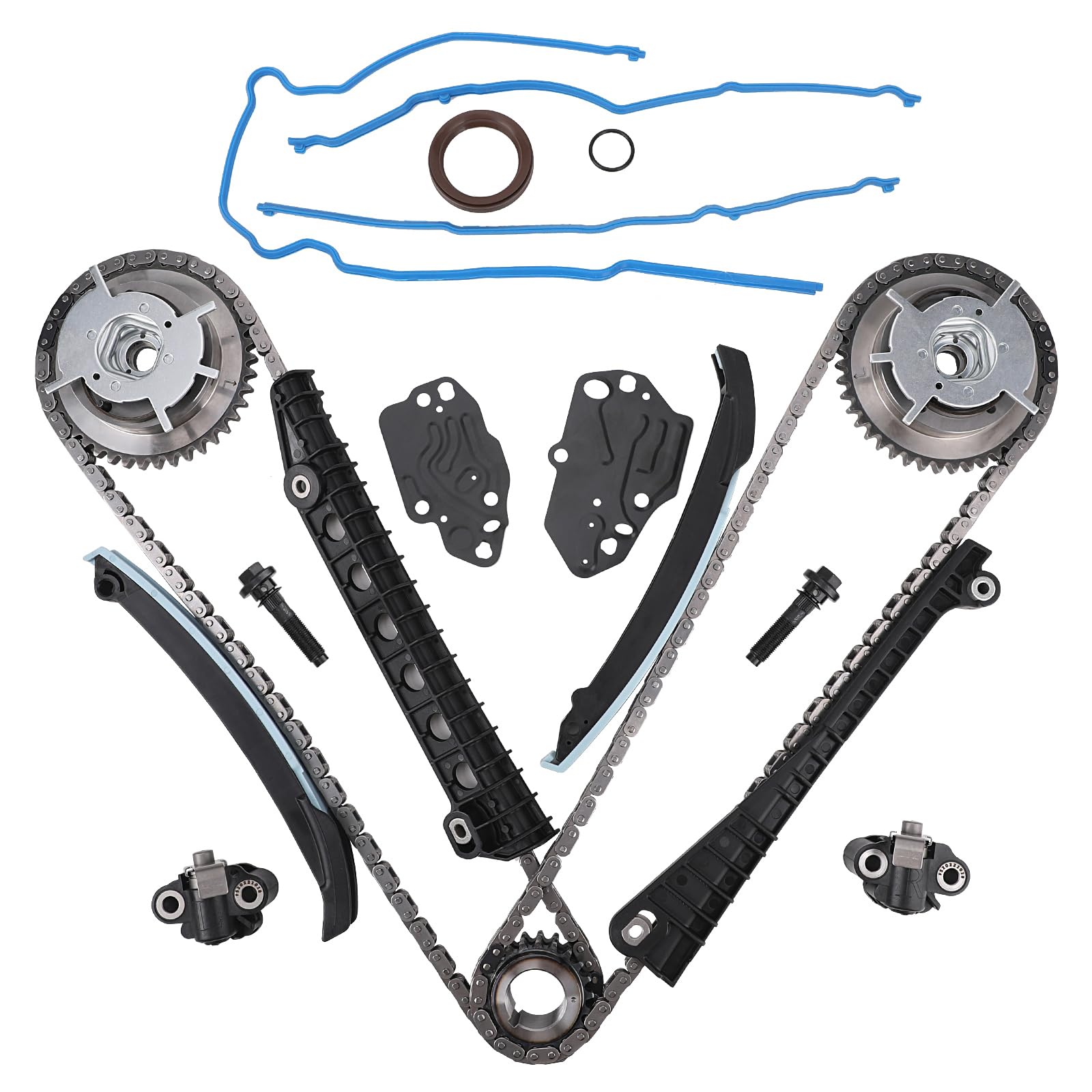 5.4 Timing Chain Kit Cam Phaser Repair Kit For 2005-2014 Ford F-150, F-250, F-350, Expedition, Lincoln Navigator, Mark Lt 5.4L Triton Cam Phaser Repair Kit