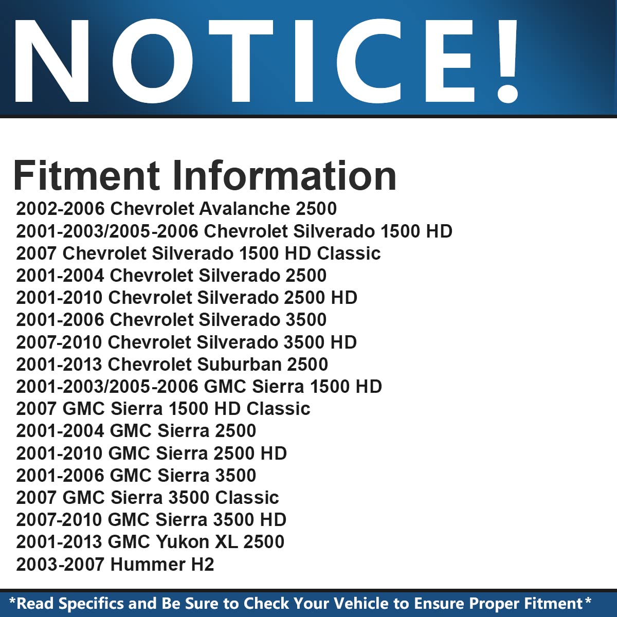 Detroit Axle - Front Tie Rods For Chevy Silverado Gmc Sierra Yukon Xl Suburban Avalanche 2500 3500 Hd Hummer H2, 4 Outer & Inner Tie Rod End Links Set Replacement