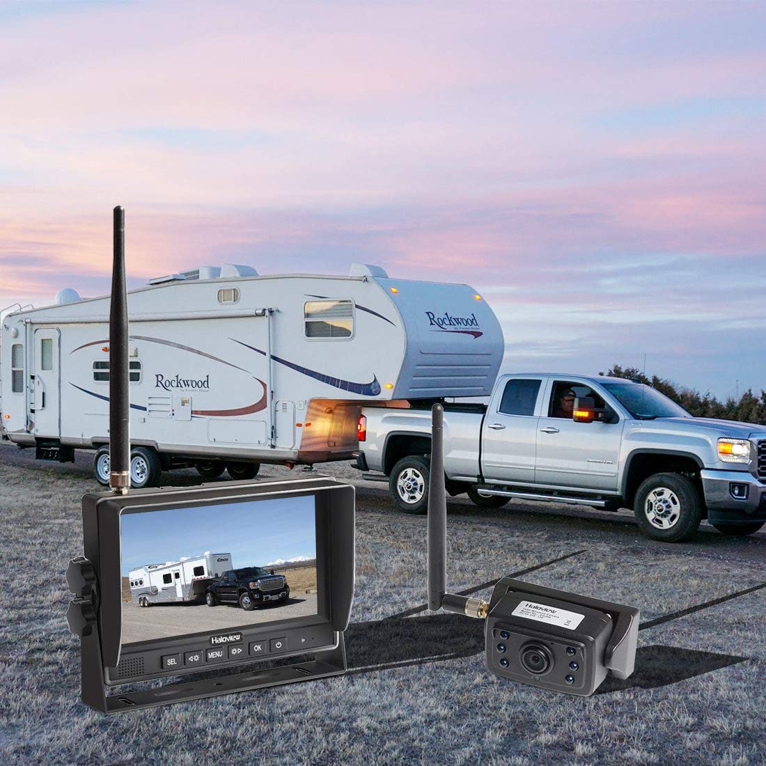 Haloview Mc7109 7'' 720P Hd Digital Wireless Rear View Camera System