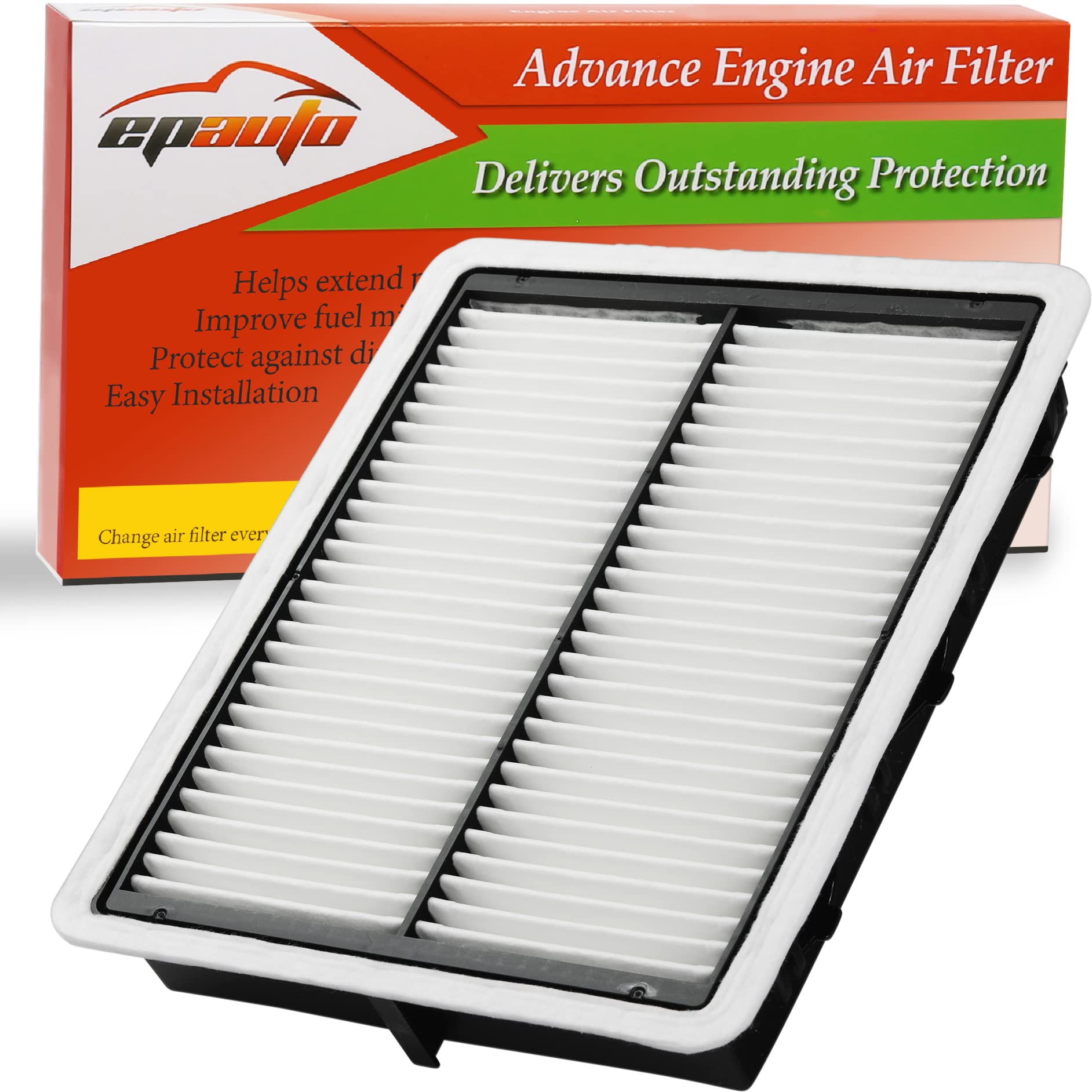 EPAuto GP942 (CA11942) Replacement for Hyundai Panel Air Filter for Sonata 2.0L Hybrid (2016-2019), Sonata 2.4L Gas (2015-2019),