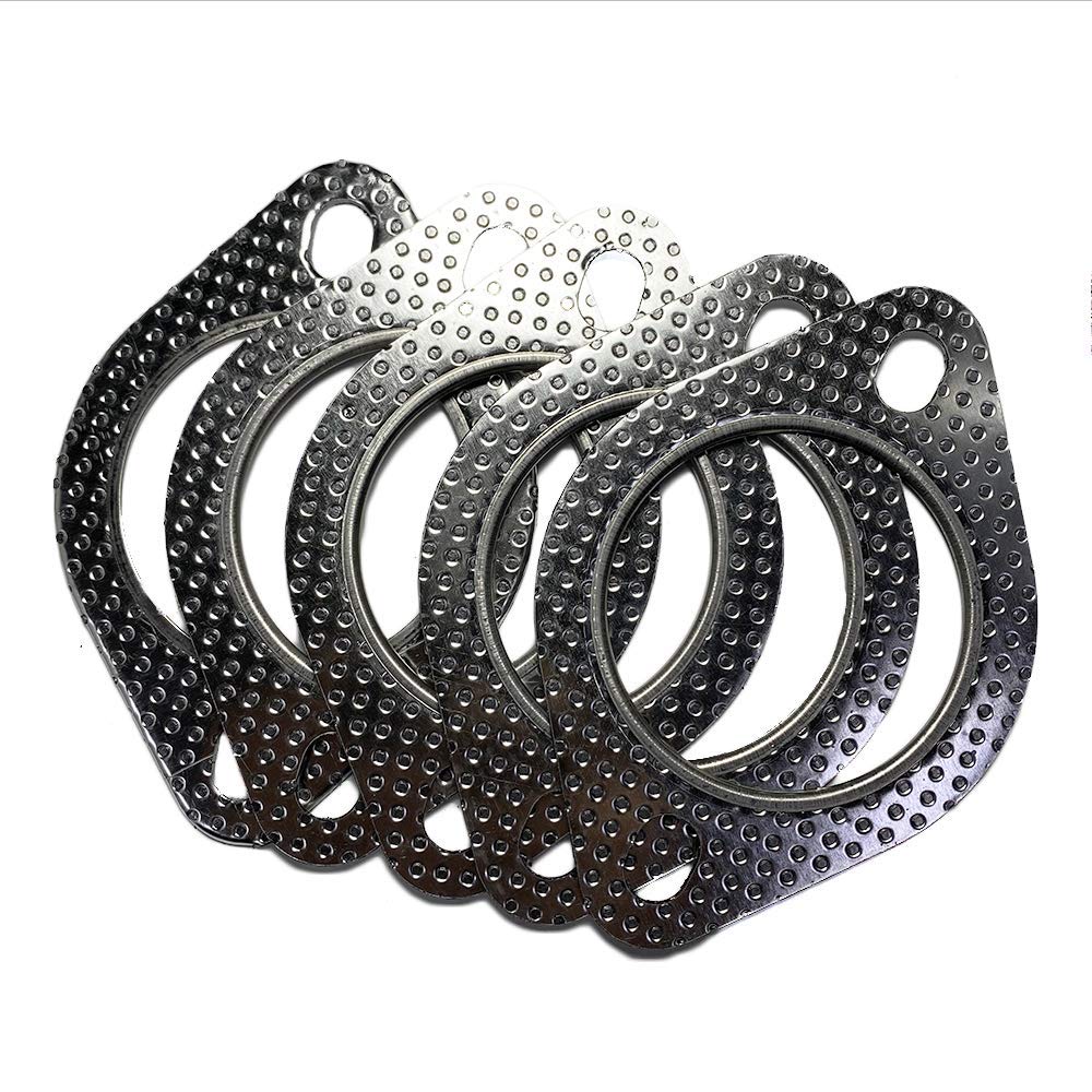2.5'' Id 2 Bolt Mlsg High Temp Exhaust Gasket (Qty 5) - Heavy Duty - 120-06310-0005 (2.5 Inch) - Ticon Industries
