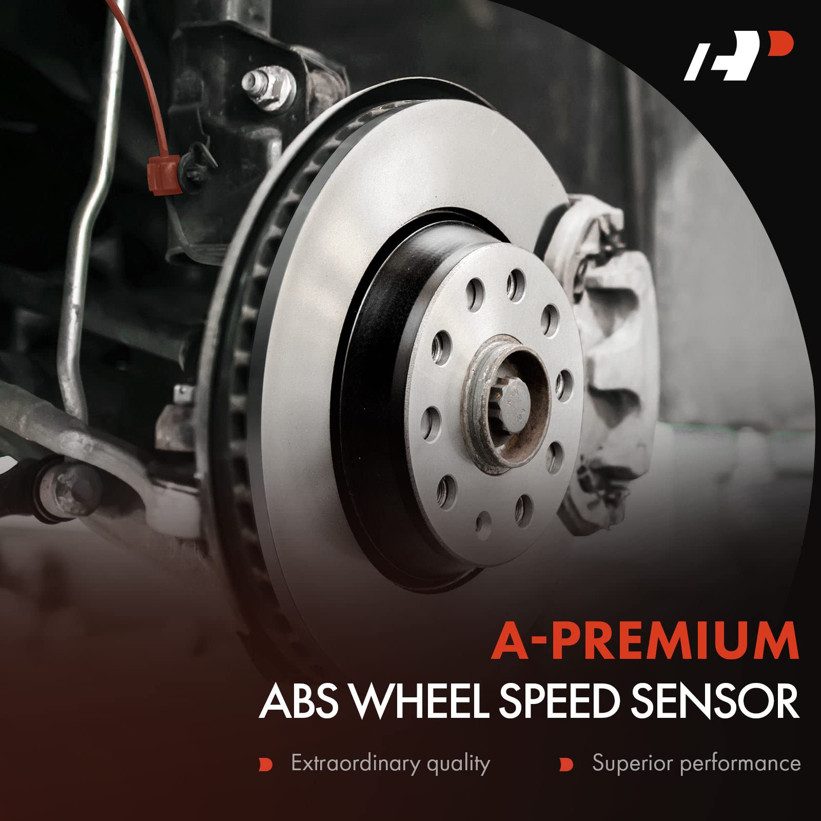 A-Premium Rear Left Or Right Abs Wheel Speed Sensor - Compatible With Bmw Models - 128I 2008-2013, 323I 2006-2007/2009-2011, 325