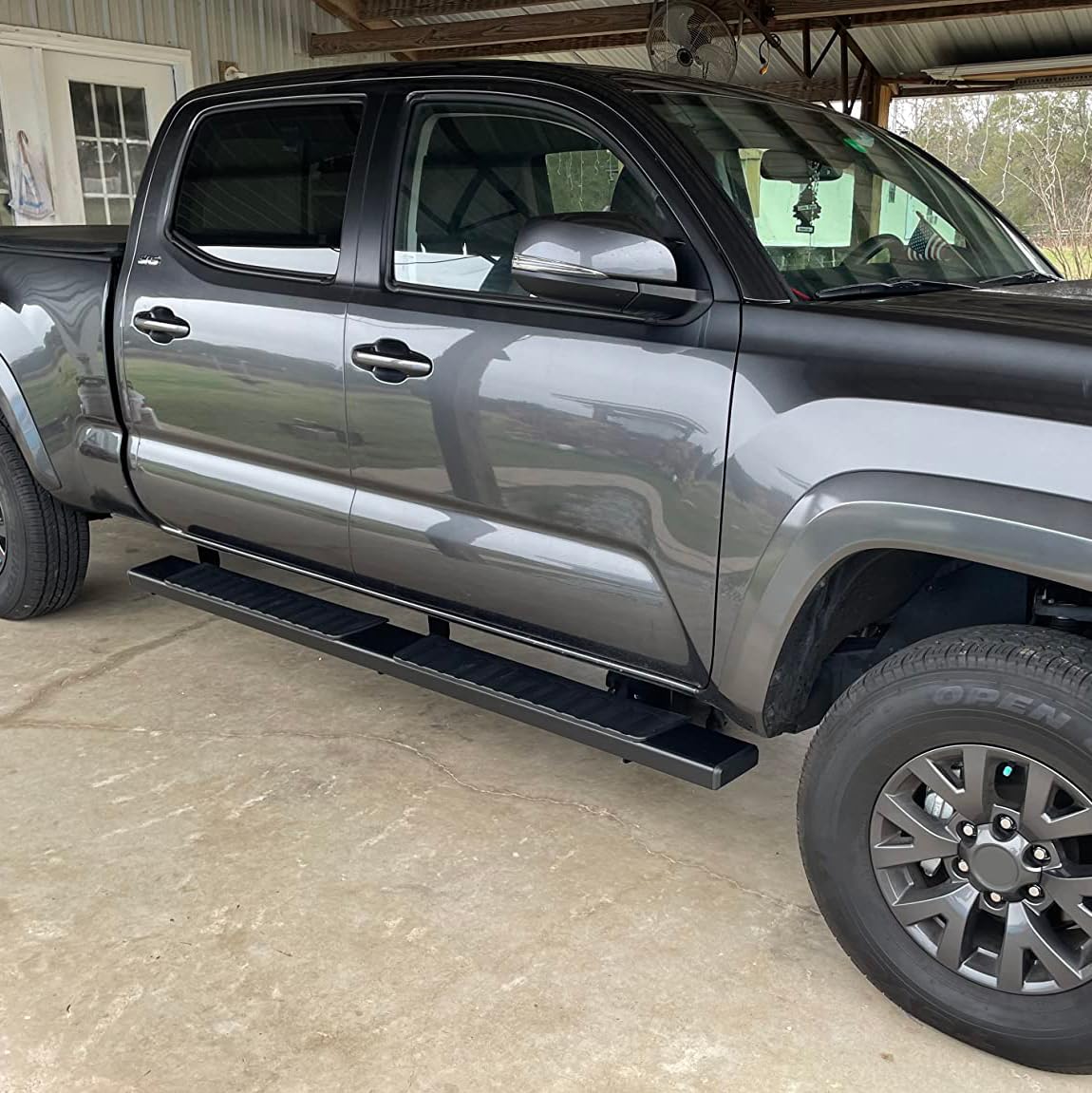 Comnova 6 Inches Running Boards Compatible With 2007-2021 Toyota Tundra Crew Max, Running Boards & Steps For Tundra (Did Not Fit 2022-2024 Tundra)
