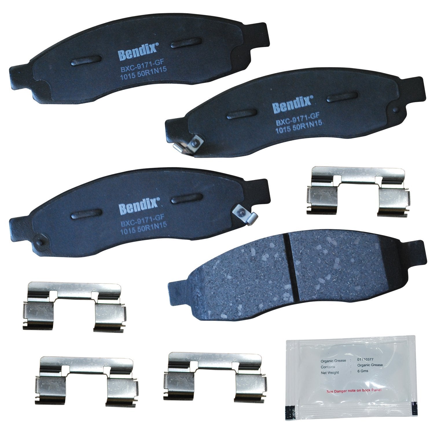 Bendix Priority1 Cfc1015 Ceramic Front Brake Pads For Infiniti Qx56 2006-2004, Nissan Armada 2006-2005, Pathfinder Armada 2004, 