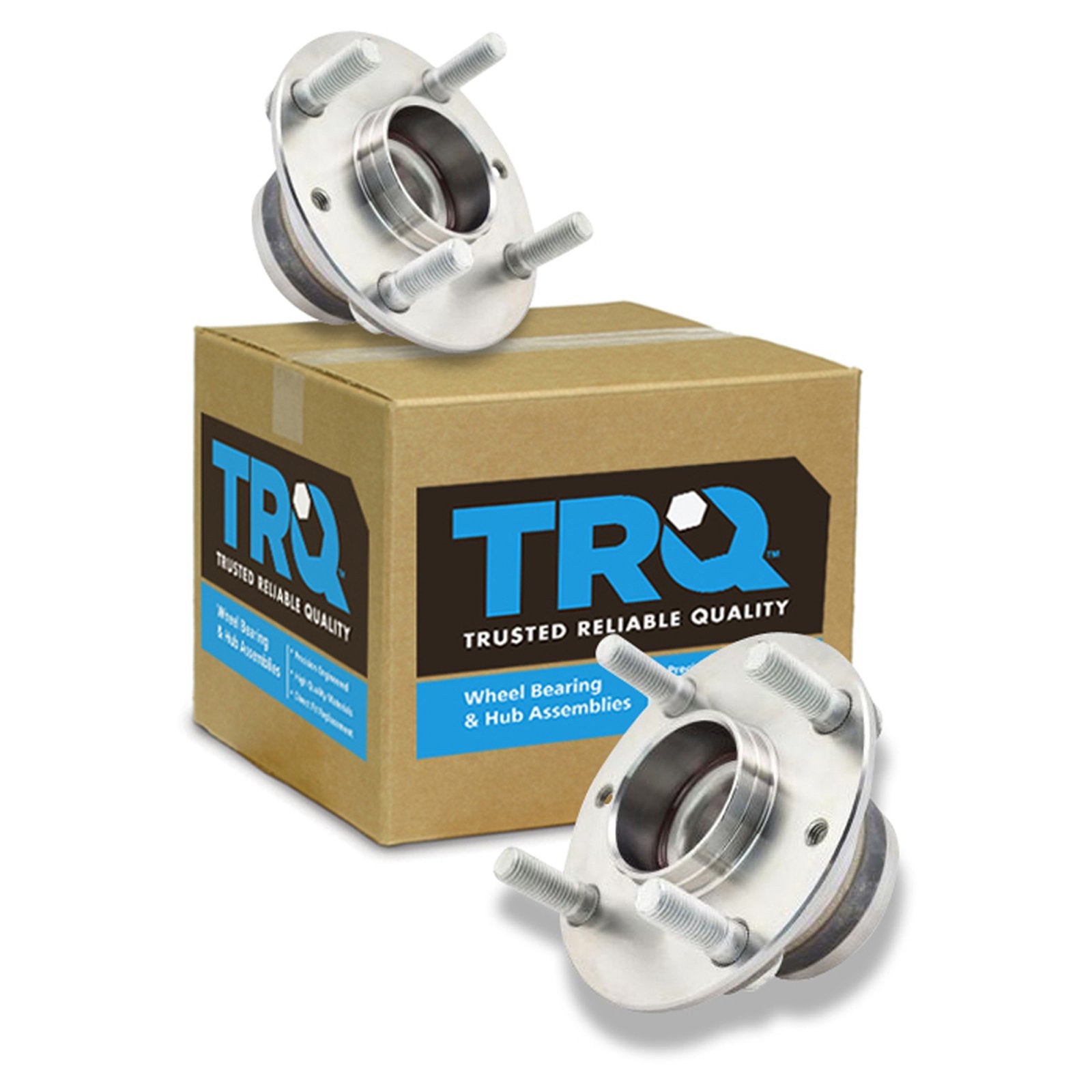 Trq Front Wheel Hub Bearings Assembly Set Compatible With 1990-2005 Mazda Miata