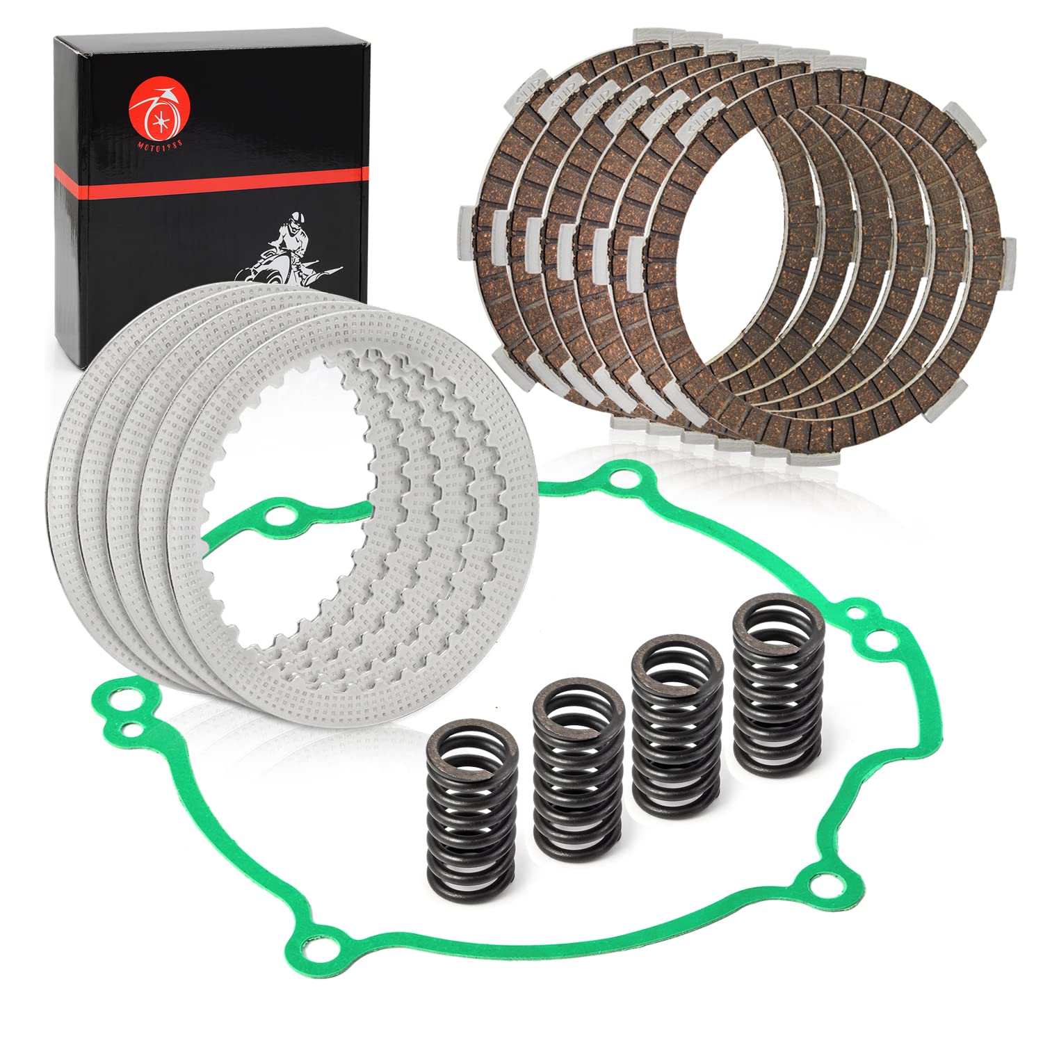 Clutch Kit Heavy Duty Springs & Cover Gasket For Kawasaki Kx80 Kx85 Kx100 1998-2021 13088-1016 13089-1120 11060-1795