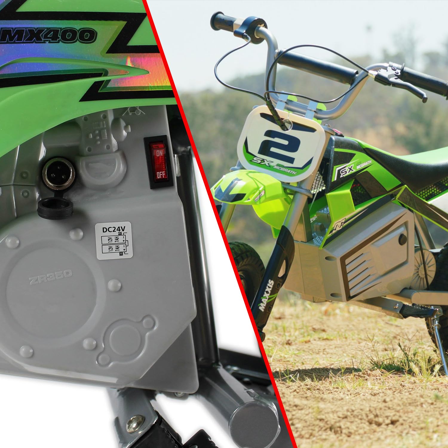 Kamier On Off Power Reset Switch Replacement For Razor Mx350 Mx400 Sx350 Dirt Bike Rsf650 E300 E200 E100 Pocket Mod Electric Scooter Ground Force Crazy Drifter Go Cart Kart Atv Quad Dune Buggy Parts