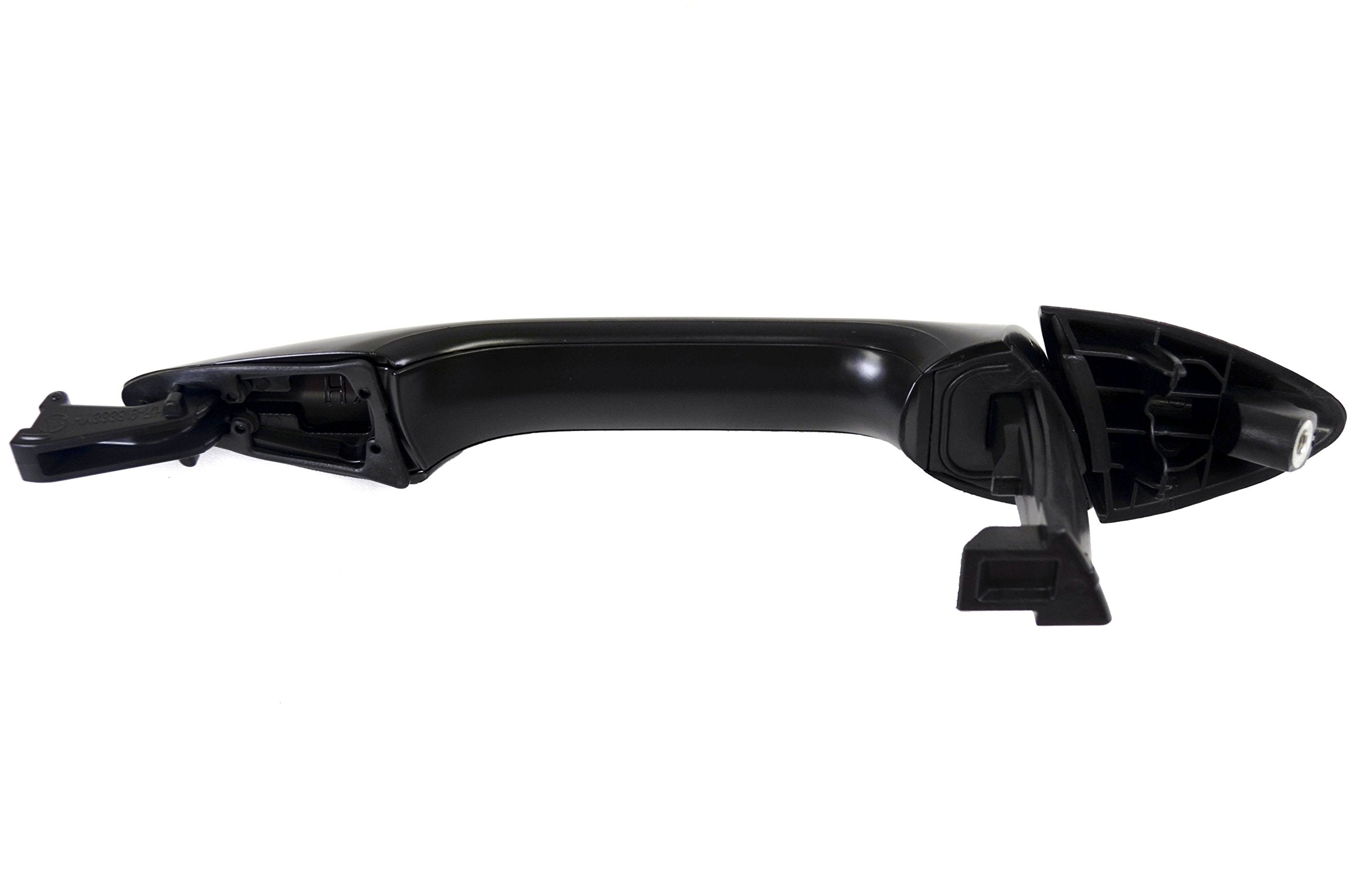 Pt Auto Warehouse Hy-3338P-Rl - Outside Exterior Outer Door Handle, Primed Black - 4-Door Sedan Only, Driver Side Rear