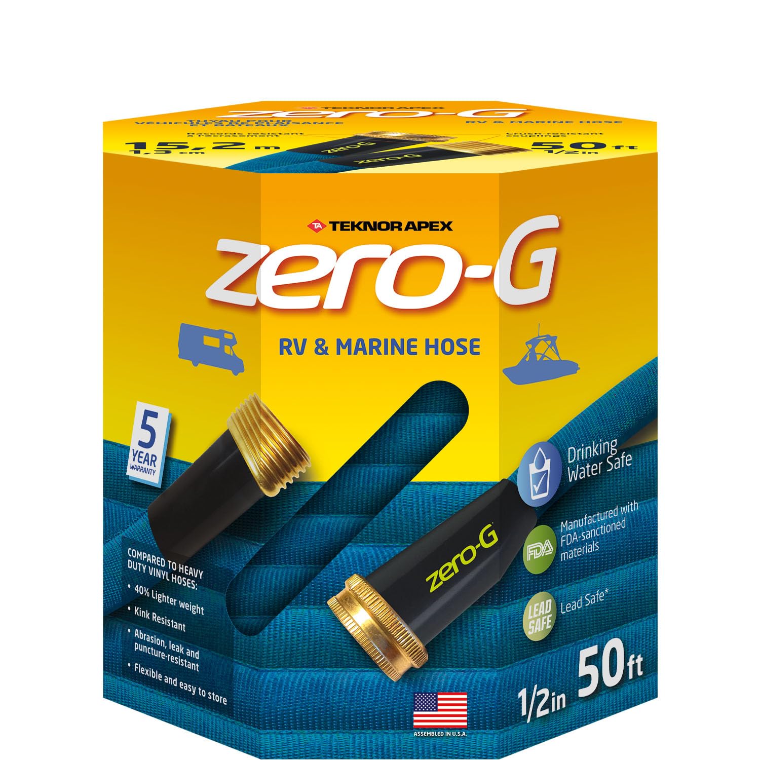 Teknor Apex-4006-50 Zero-G 1/2 X 50', Blue