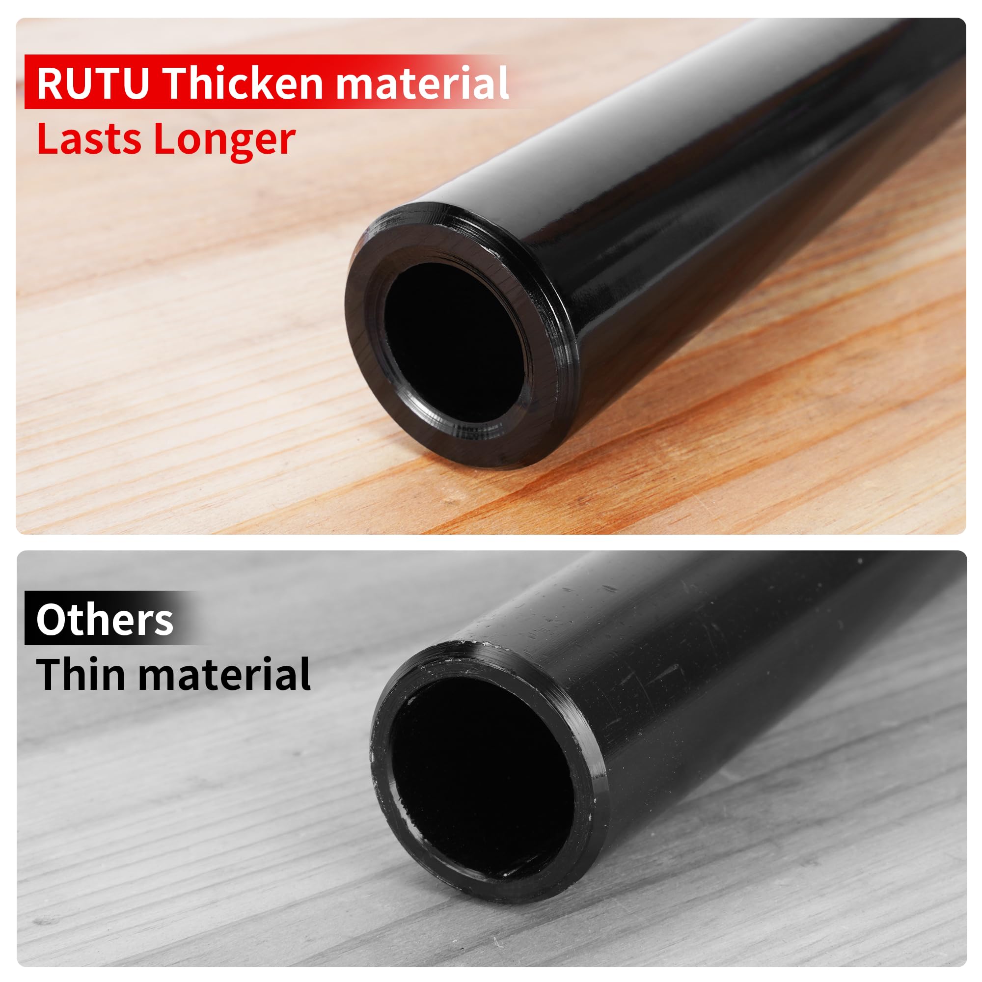 Motorcycle Handlebars 7/8 Inch,RUTU Universal Dirt Bike Handle Bar with Crossbar Pad Low-Rise Drag Bar for Motocross ATV Quad-Bl