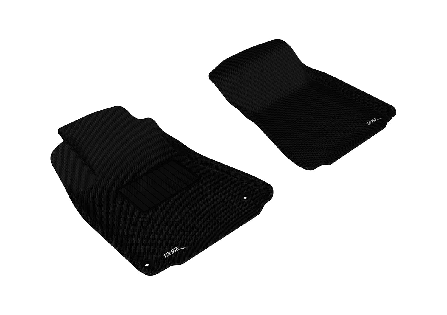 3D Maxpider Custom Fit Kagu Floor Mat (Black) Compatible With Lexus Is250/ 350/ Isf 2006-2015 - Front Row
