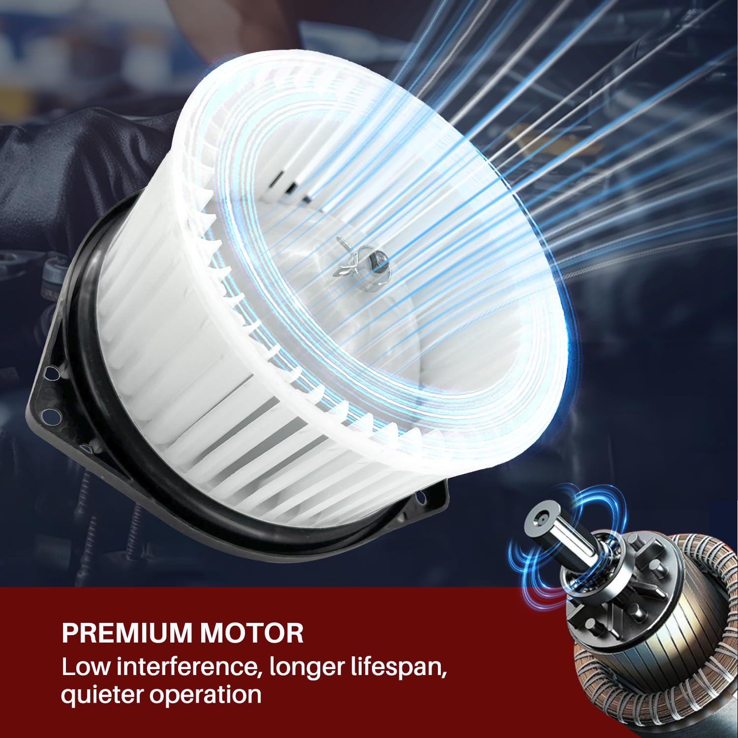 Aspligo 700113 Ac Heater Blower Motor Fan Assembly Fit For Acura Cl 2001-2003, Tl 1999-2003 79310S0Ka01