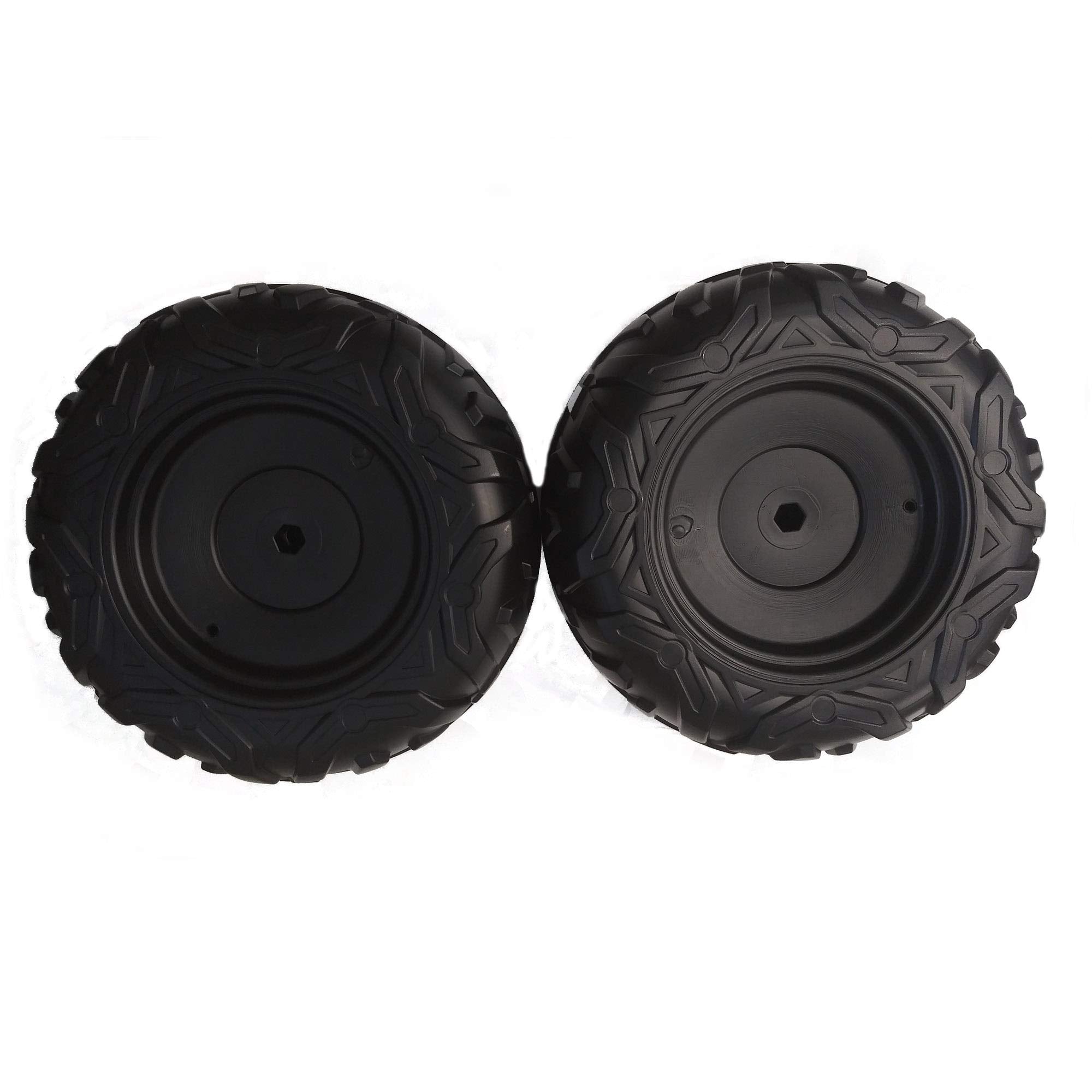 Peg Perego Polaris RZR 900 Front Wheels - Durable Plastic, 8.5 lbs, Model IAKB0543