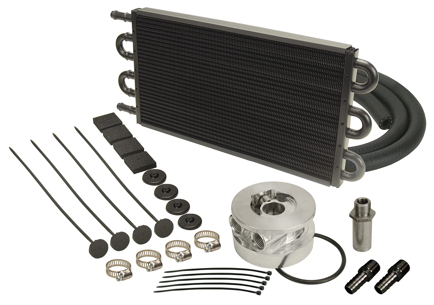 Derale 15503 Tube & Fin Engine Cooler Kit (Sndwich Adpter)