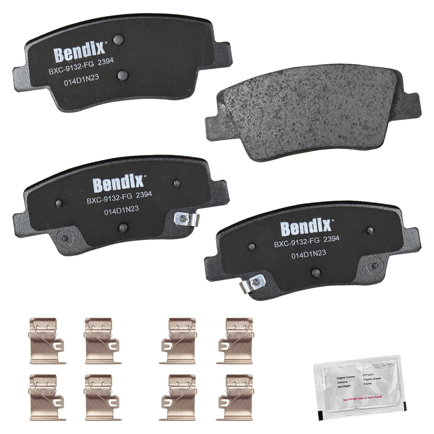 Bendix Priority1 Cfc2394 Ceramic Rear Brake Pads For Genesis G80 2024-2021, Gv70 2023-2022