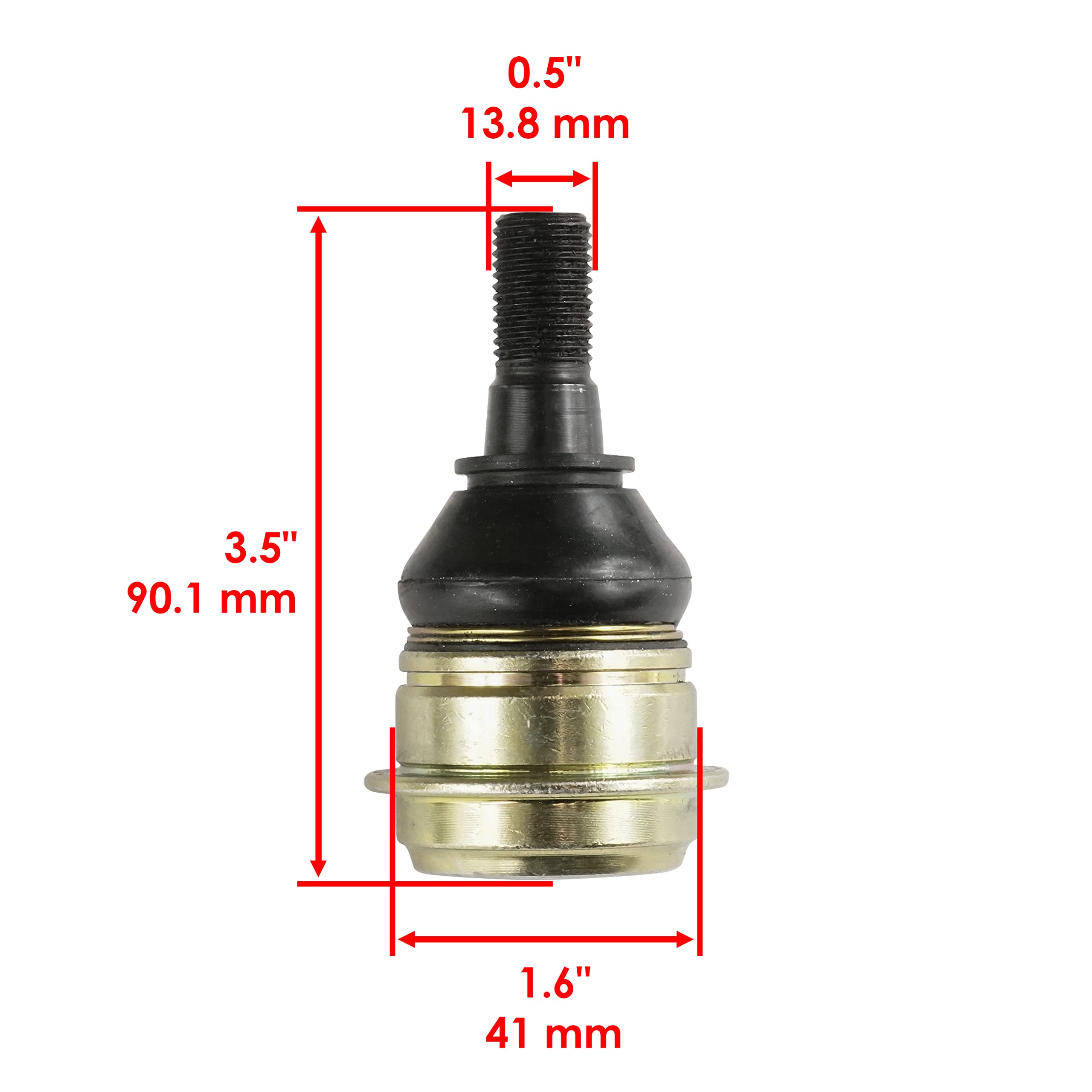 Caltric 2 Front Knuckle Lower Upper Ball Joint Compatible With John Deere Xuv Gator 625 I 825 I Gas