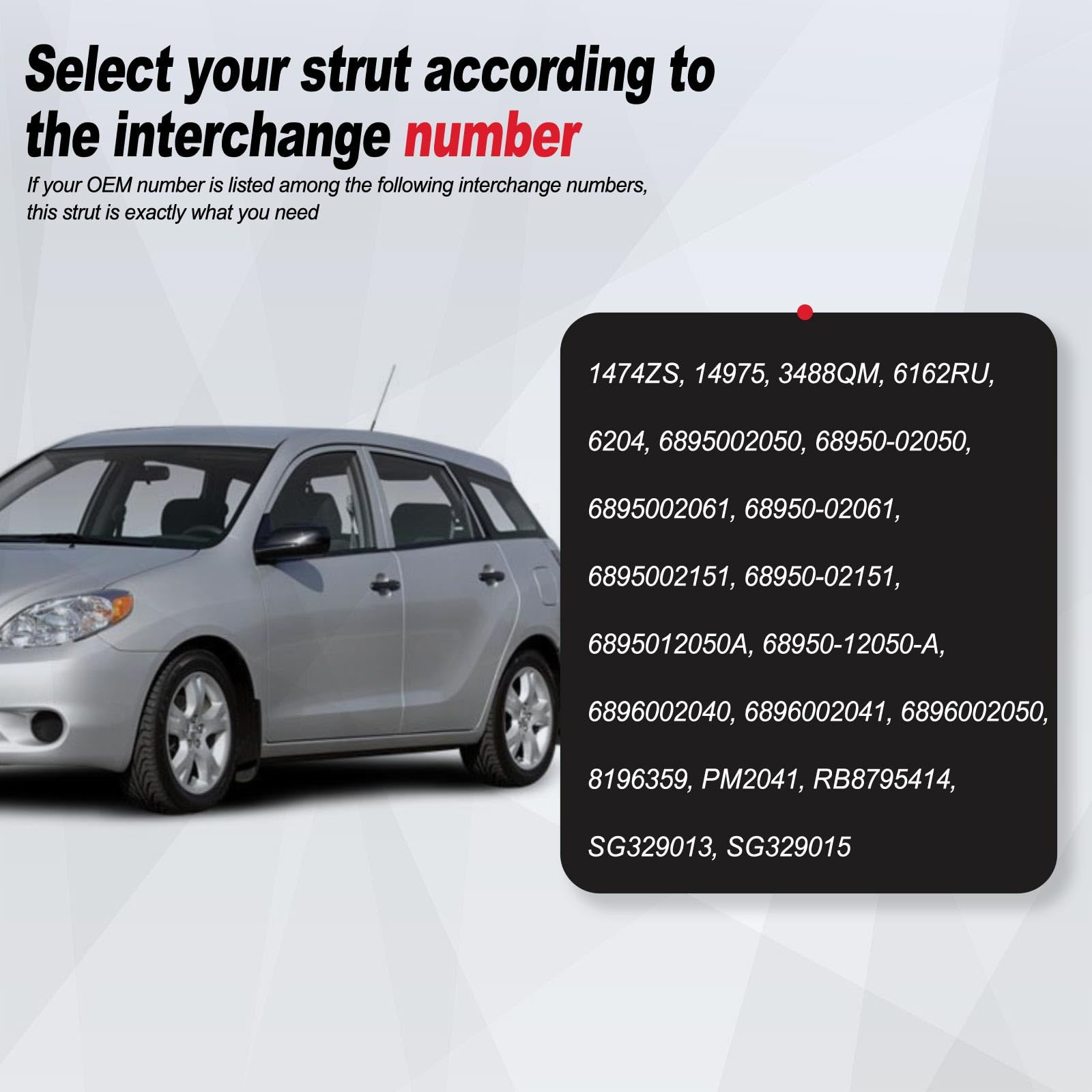 Vepagoo Pm2041 Rear Liftgate Tailgate Gas Struts For 2003-2008 Toyota Matrix Base Xr Xrs Shock Rear Door Lift Supports Spring, T