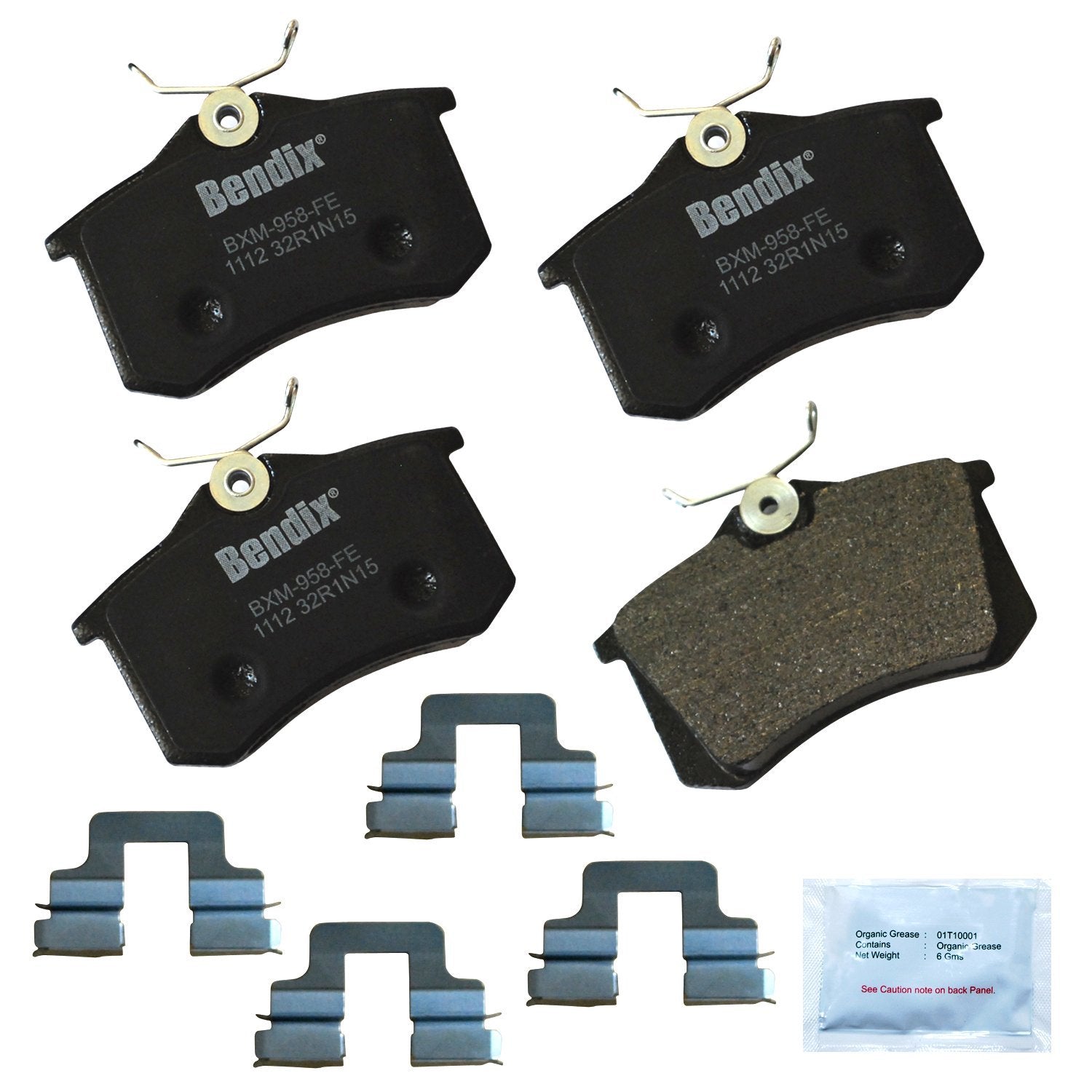 Bendix Priority1 Cfm1112 Rear Brake Pads For A1,A3,Quattro,A4,A6,A8 Allroad S3,S4,S6,S8,Tt,Peugeot 207,208,Gt,307,405,Renault Cl