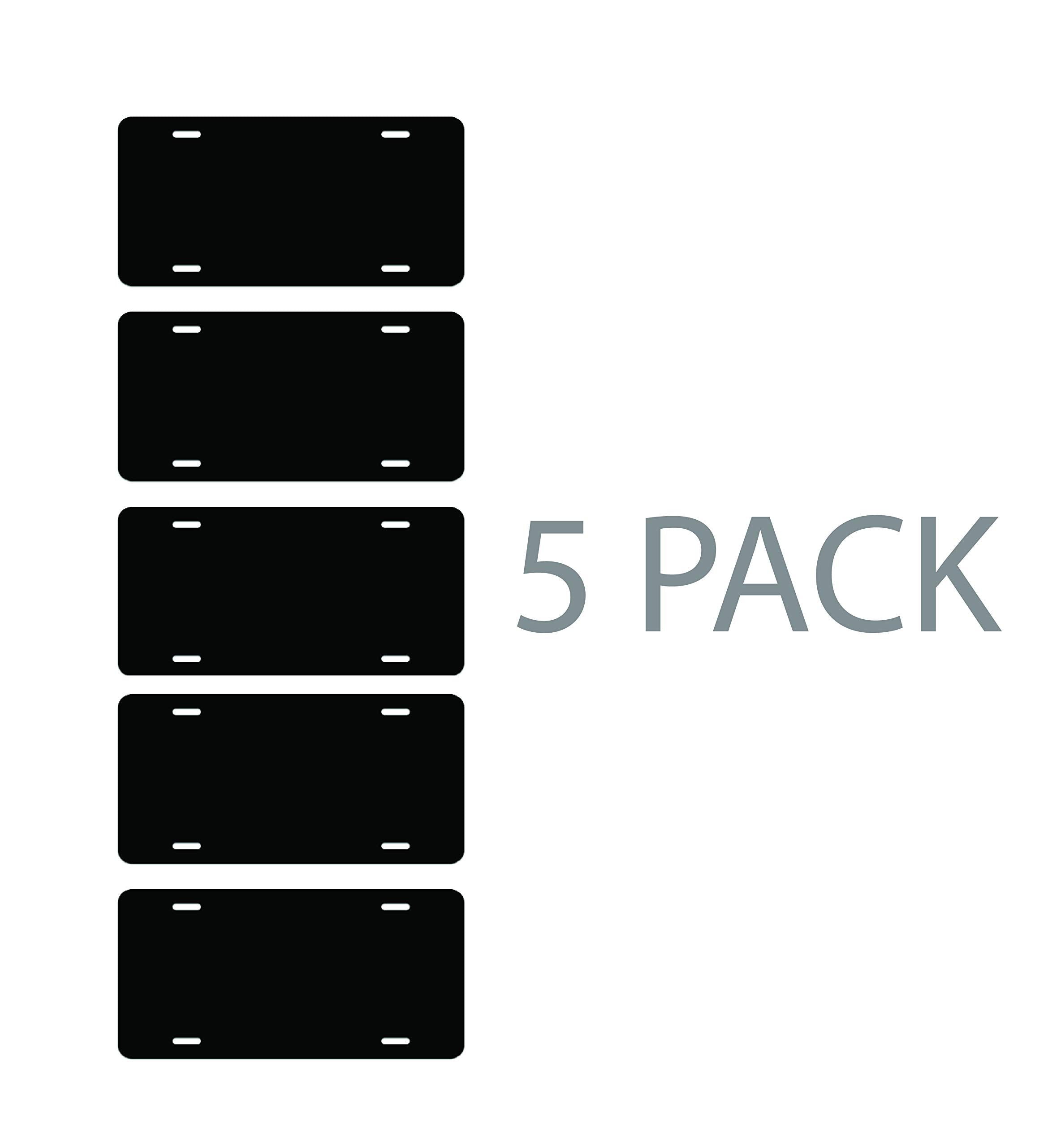 License Plate Blank (5, Black)