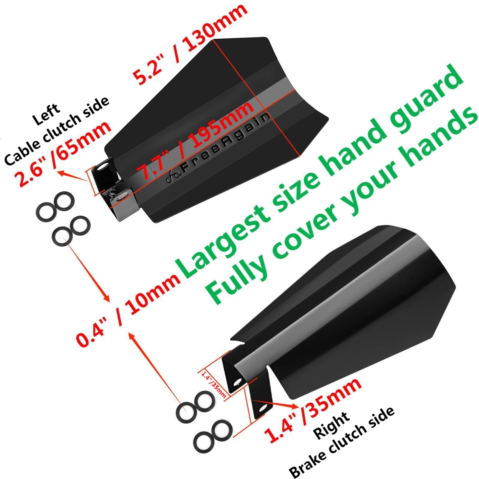 Upgrade Gloss Black Coffin Cut Handguards Hand Guards fit for Harley Sportster Touring Models Road Glide Street Glide Road King