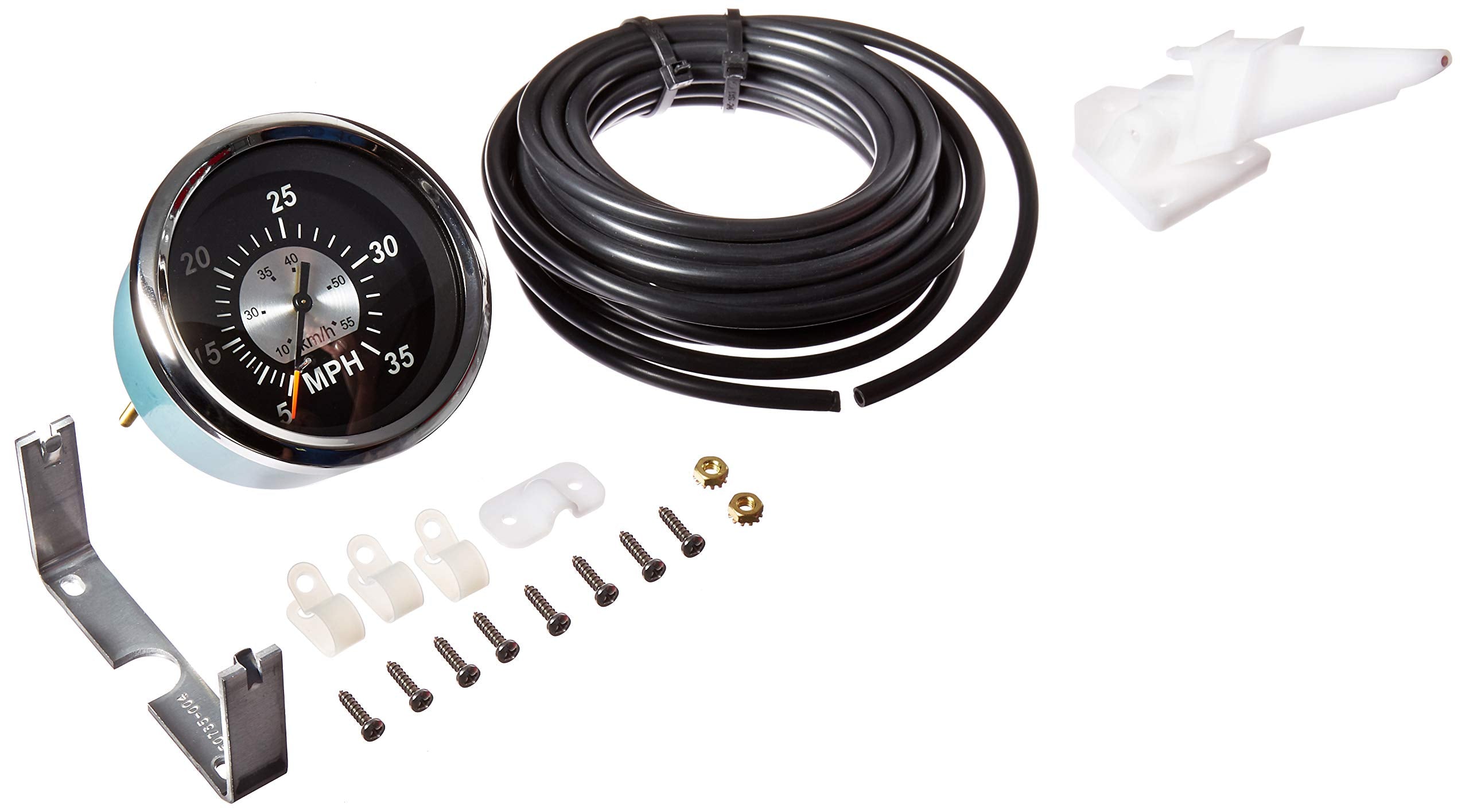 Sierra International 67283P Sterling 0 to 35 Mph Dial Range Scratch & Fog Resistant Speedometer Kit, 3'', Black