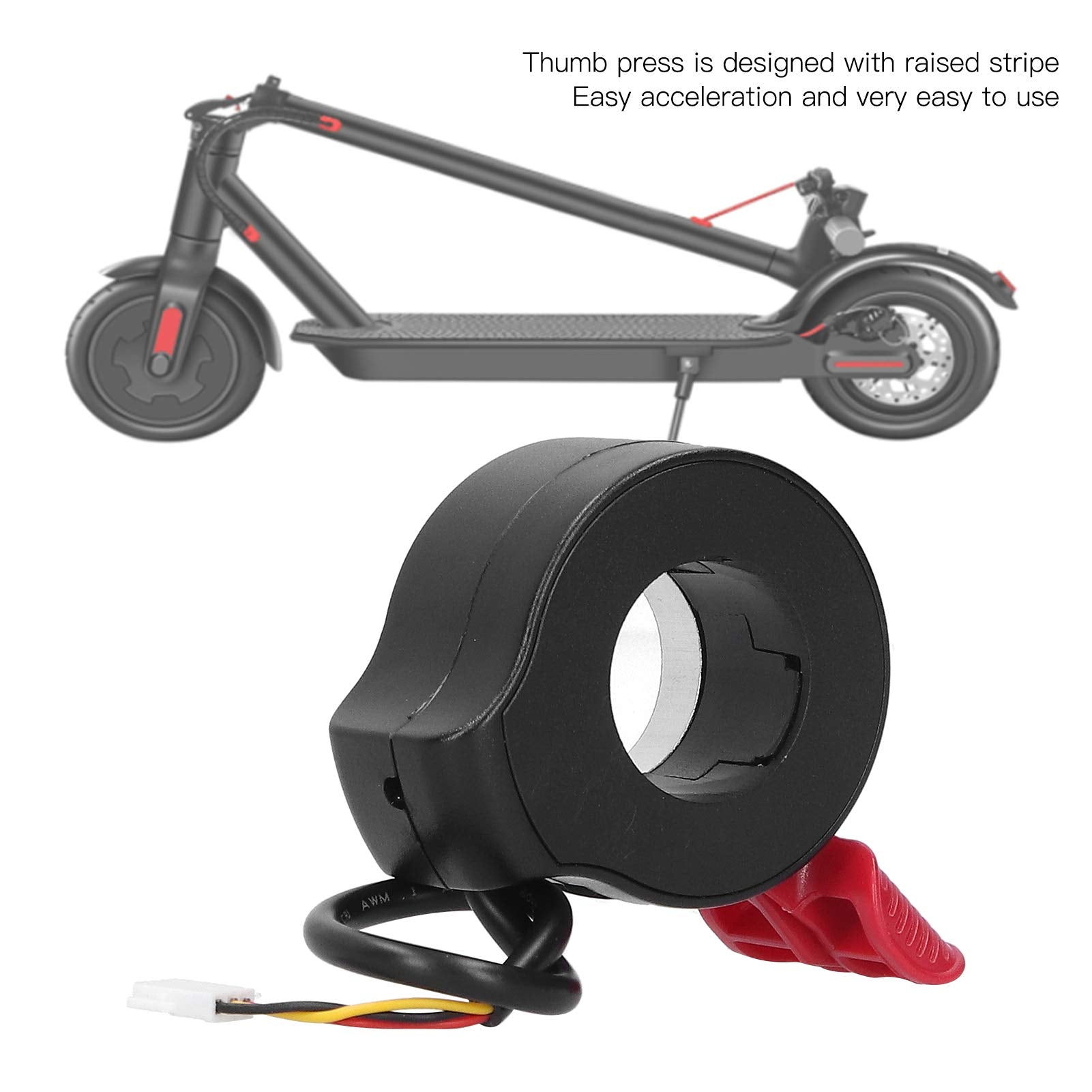 Ritoeasysports Finger Throttle Booster Hall Sensor Electric Scooter Speed Control Finger Throttle Accelerator Thumb Throttle(Red)