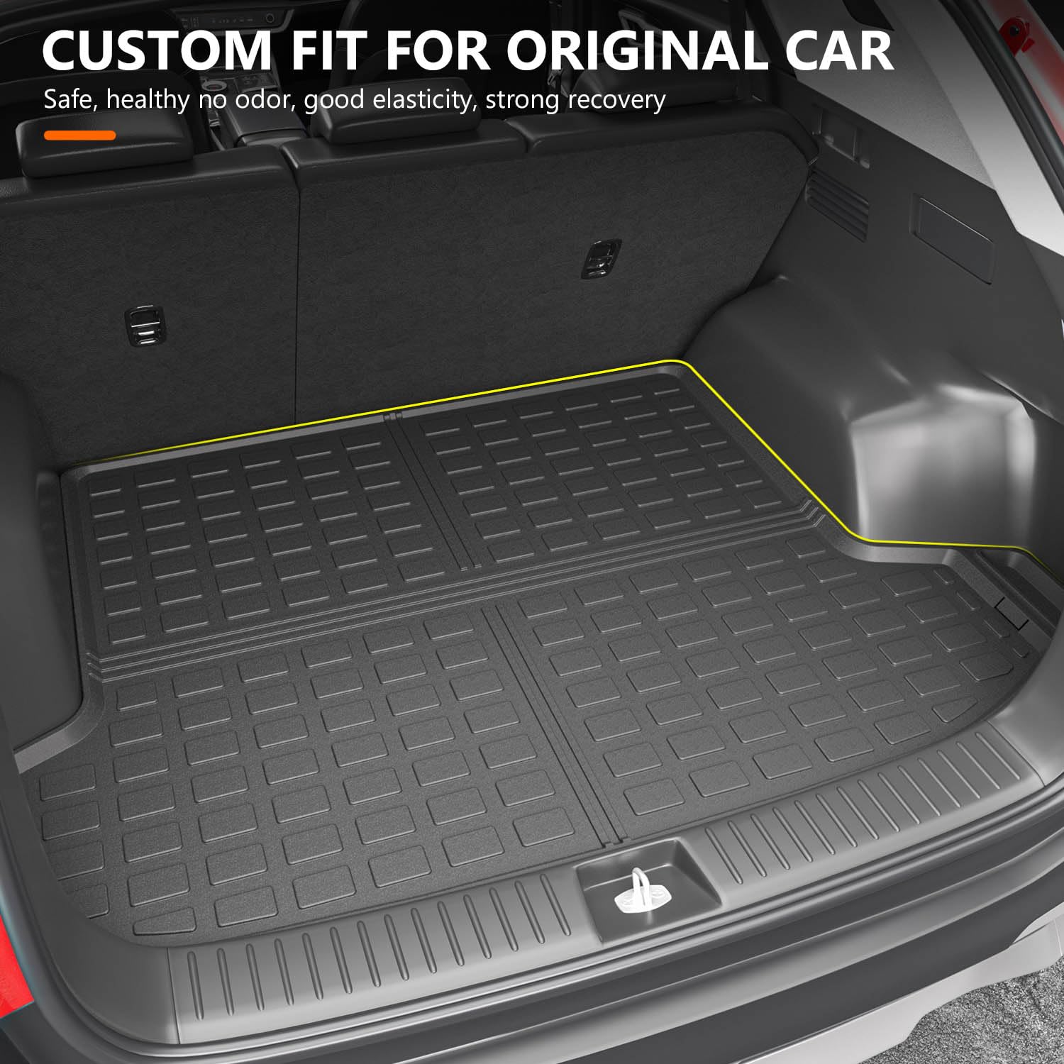 Powoq Fuel&Hybrid Trunk Mat Compatible With 2023 2024 2025 Kia Sportage Cargo Mat All Weather Trunk Liner (Not Fit Phev) Replace