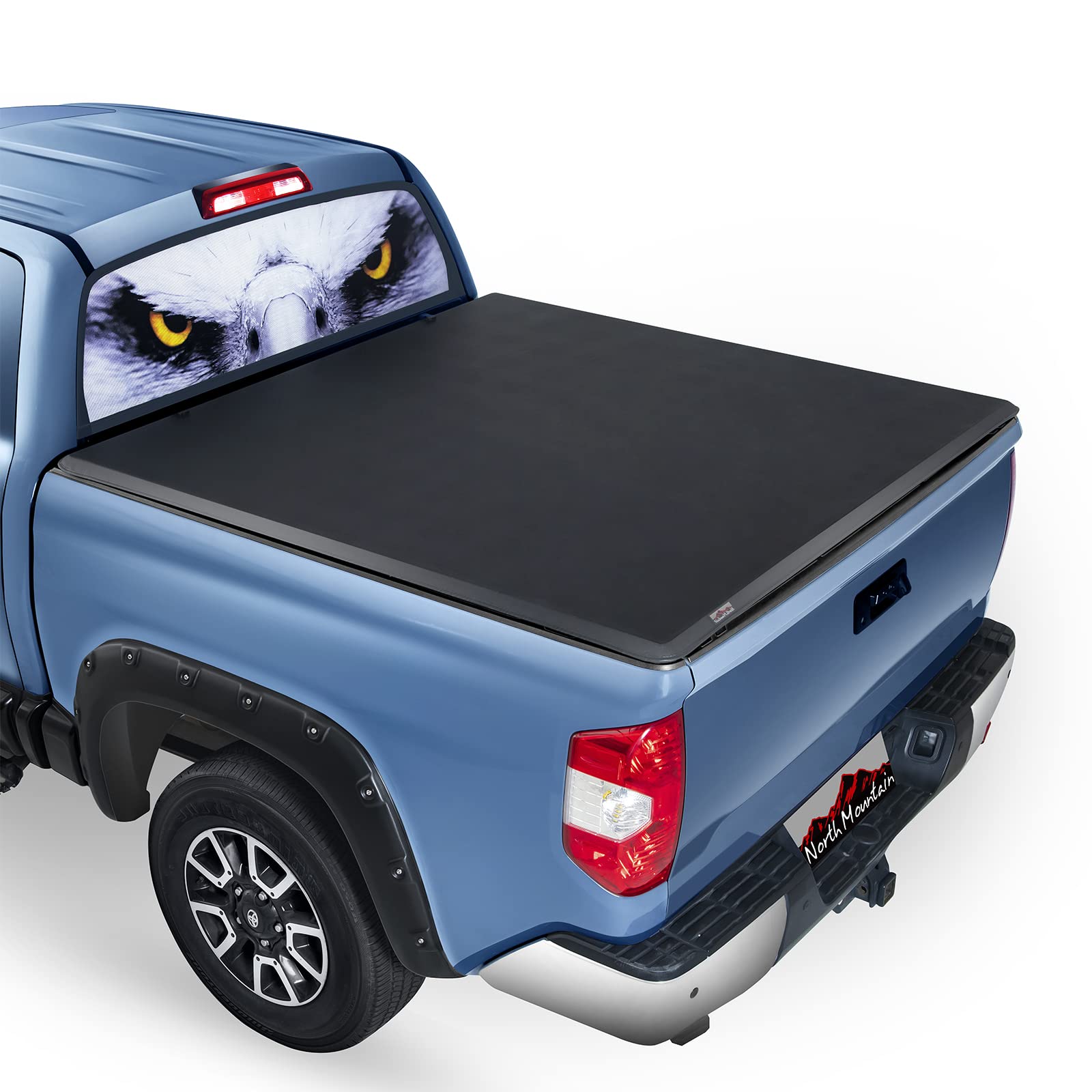North Mountain Soft Roll Up Truck Tonneau Cover for Chevy/GMC 6ft Truck Bed/Compatible with 1982-1993 Chevrolet S10 S15/GMC S10 