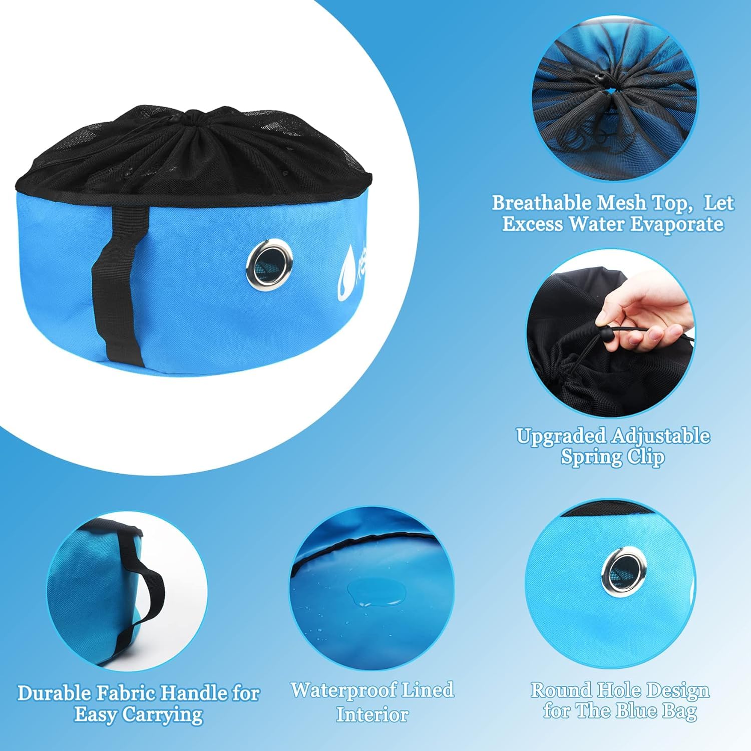 4-Pack Waterproof Rv Hose Storage Bags - Utility Bag For Fresh/Black Water Hoses, Electrical Cords & Accessories