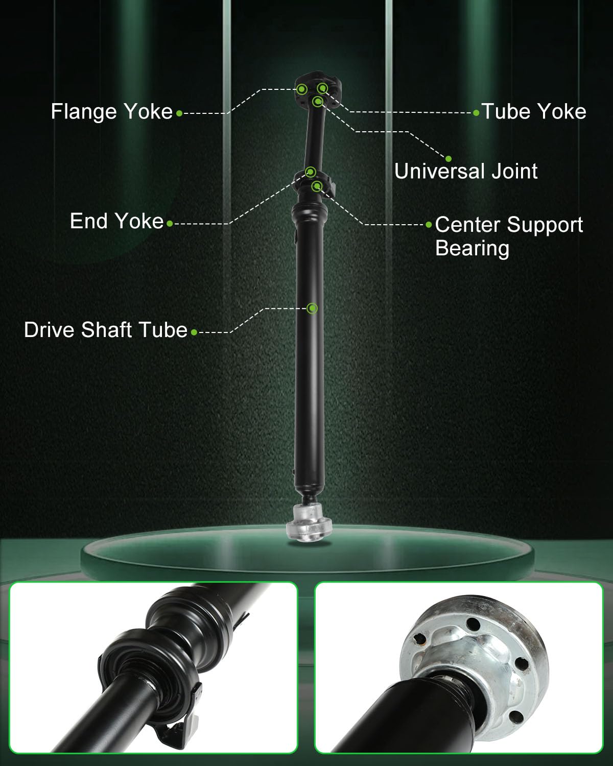 SCITOO 48.3'' Rear Drive shaft Assembly Propeller Shaft Compatible For Porsche Cayenne or Volkswagen Touareg 2003-2010 955421020
