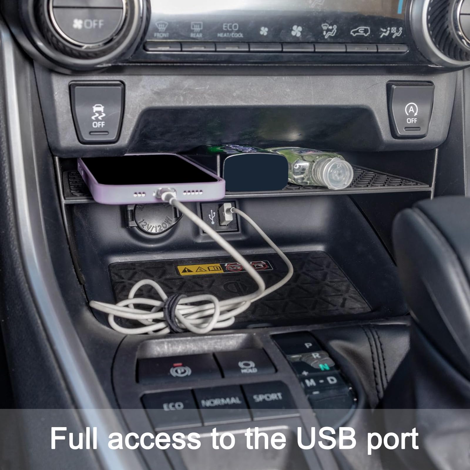 Jdmcar Center Console Organizer Compatible With Toyota Rav4 2019-2025 And 2021-2025 Rav-4 Prime, Abs Material Insert Tray Gear S