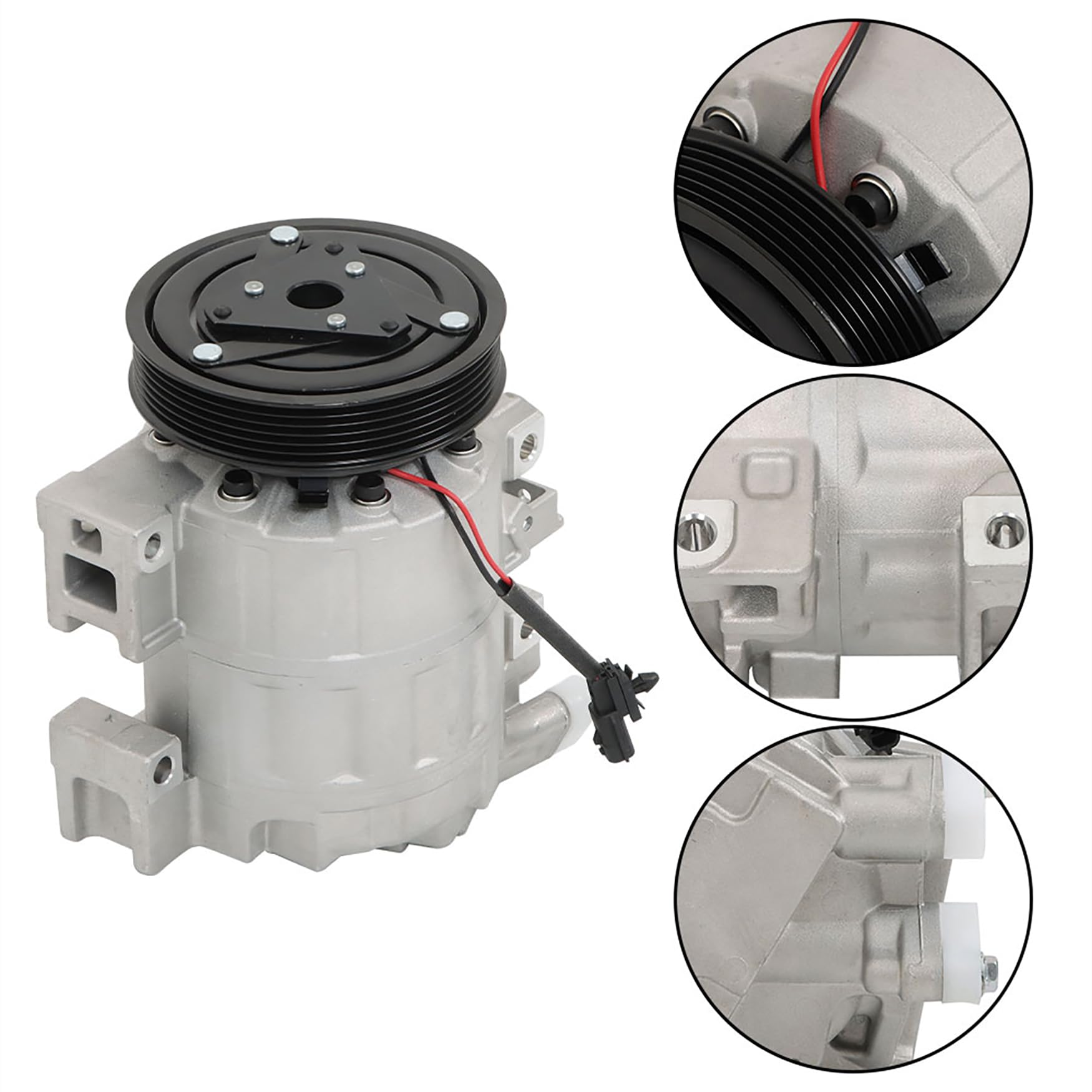 WFLNHB AC Compressor with Clutch Replacement for Nissan Altima Sentra 2.5L 2007-2012 CO 10886C 92600JA00A