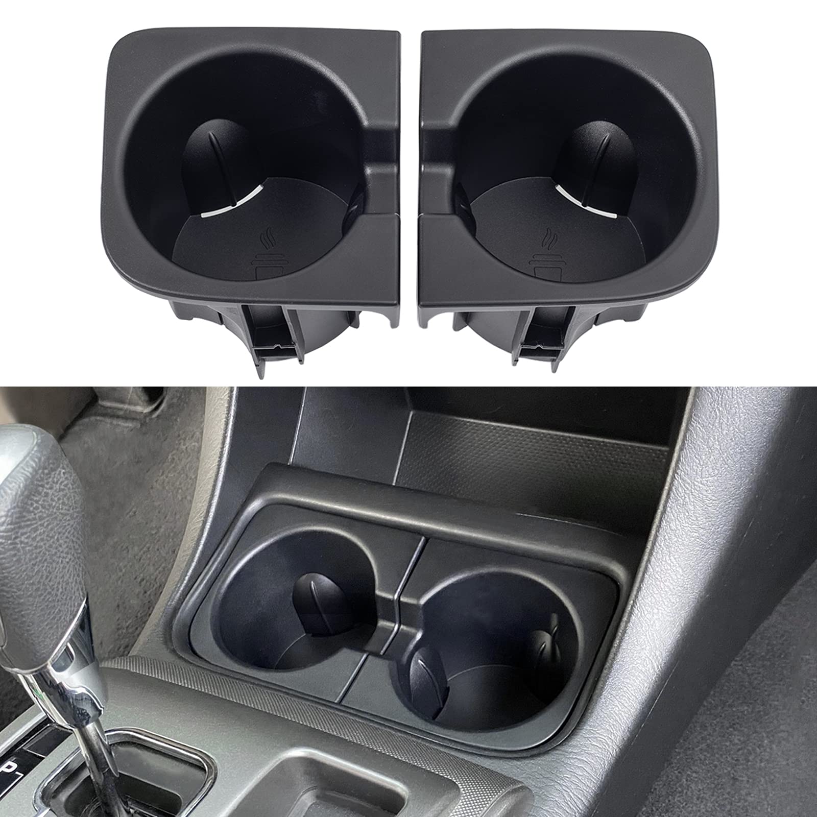 Jdmcar Car Cup Holder Inserts Replacement For Toyota Tacoma 2005 To 2015, Durable Cup Holder Inserts Drink Holder Accessories 66