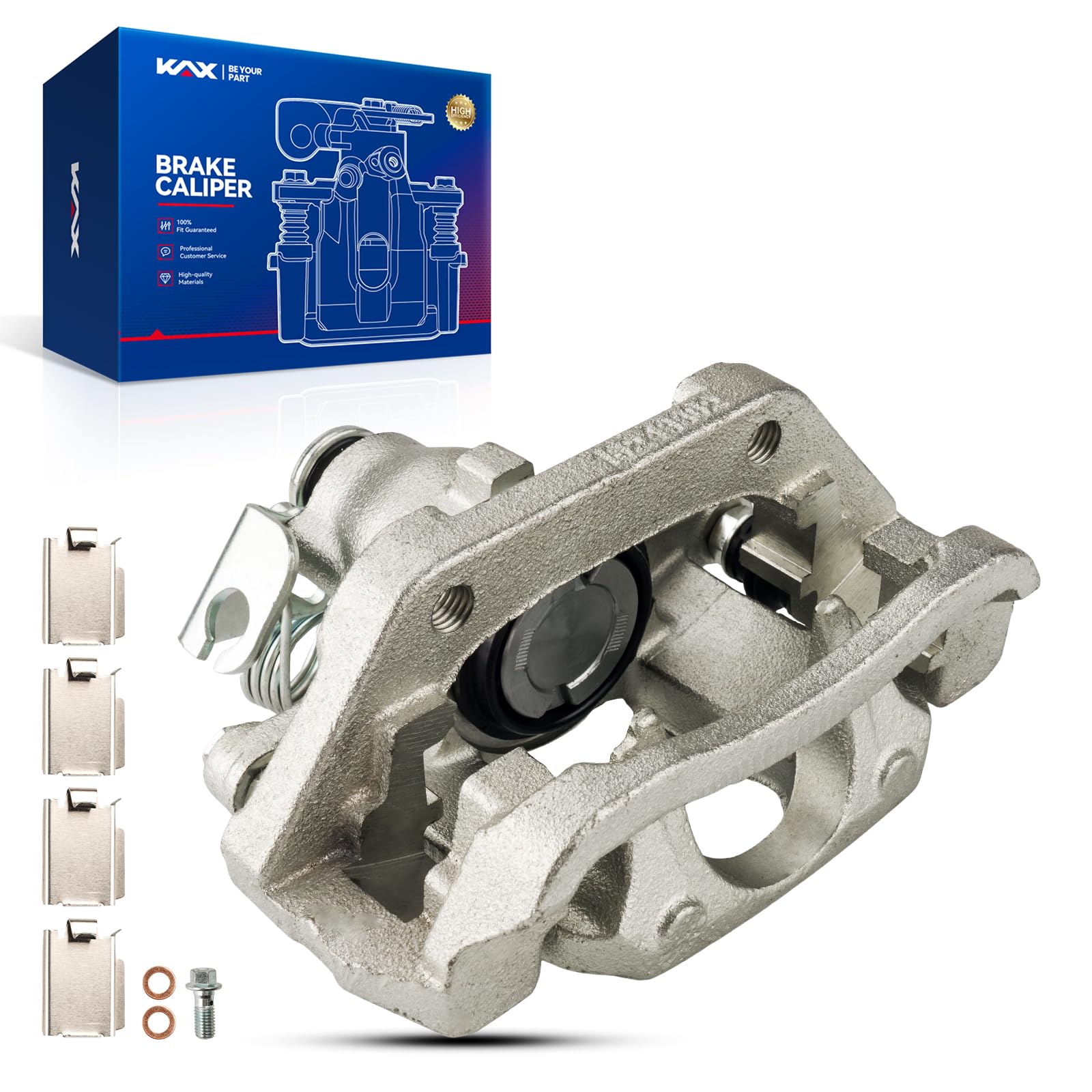 Kax Rear Right Brake Caliper 18B5298 Compatible For Edge 2011-2014, Mkx 2011-2015, Replacement Brake Caliper