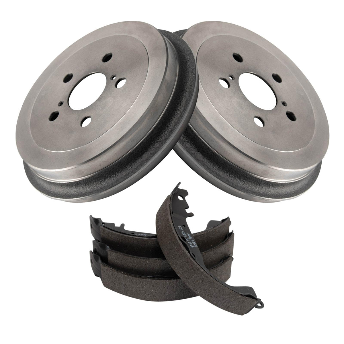 TRQ Rear Brake Shoe & Drum Kit Compatible with 2009 Toyota Prius