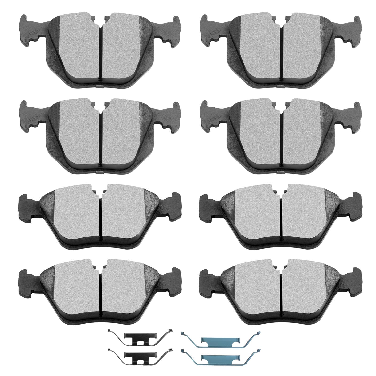 SCITOO Ceramic Brake Pads, 8pcs Front Rear Brake Pads Brakes Kits fit for 01-06 for 330Ci,01-05 for 330i,01-05 for 330xi,05-06 f